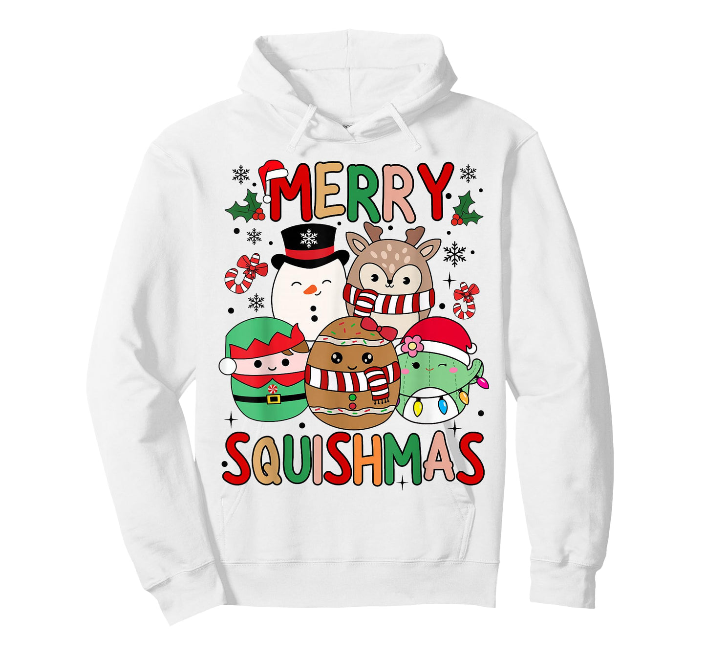 Squish Squad Merry Christmas Gifts Cute for Kids Woman T-Shirt