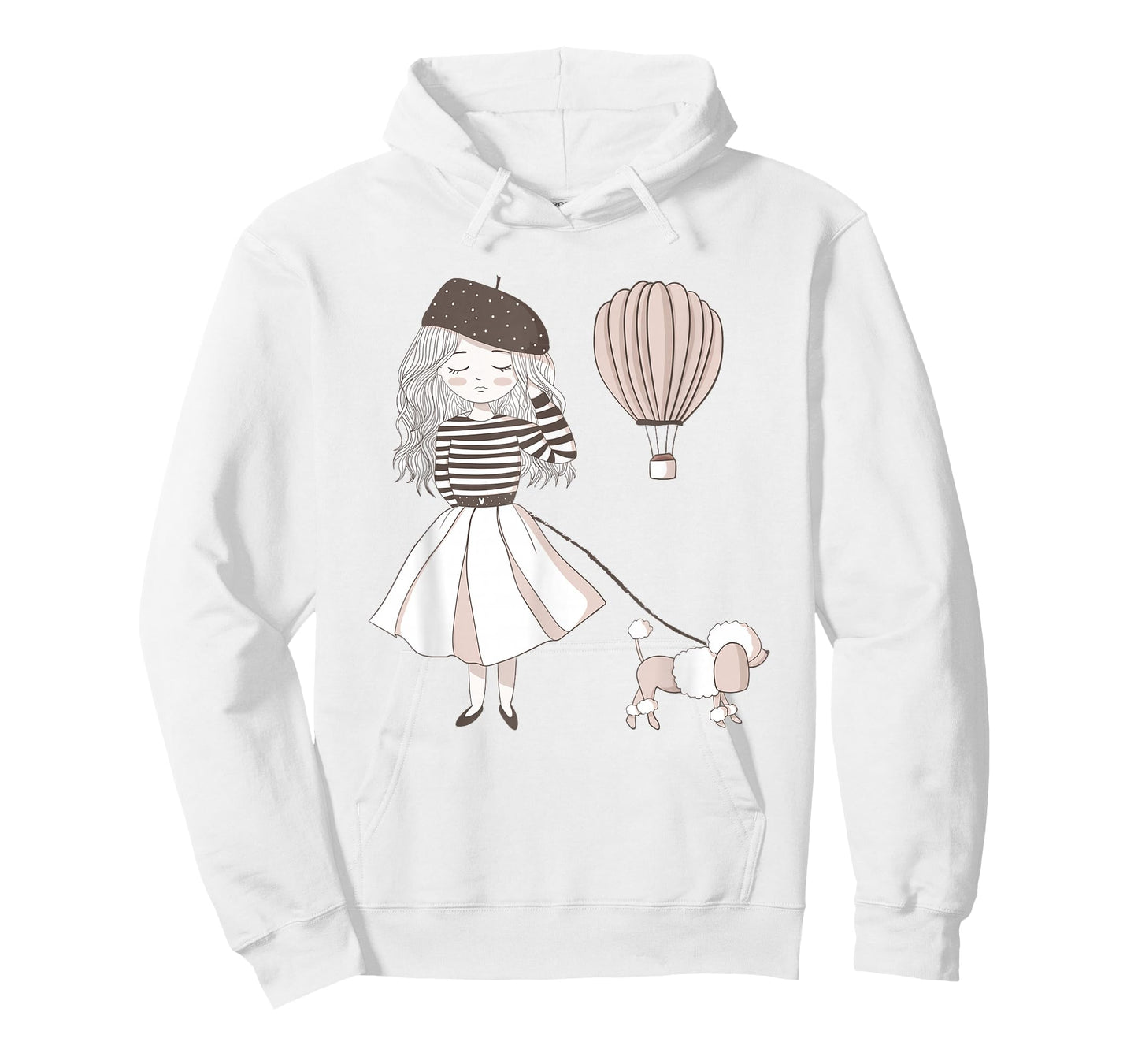 Sassy Southern Charm & Grace | Paris France | Cute French Girl & Poodle Gift T-Shirt
