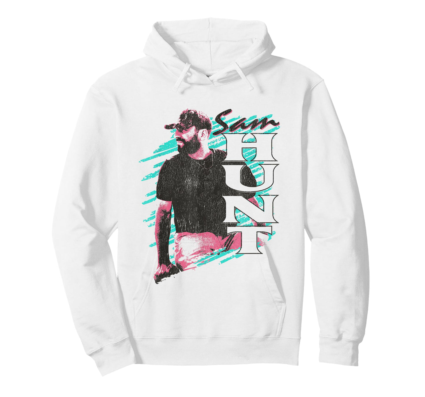 Sam Hunt Pink and Blue T-Shirt