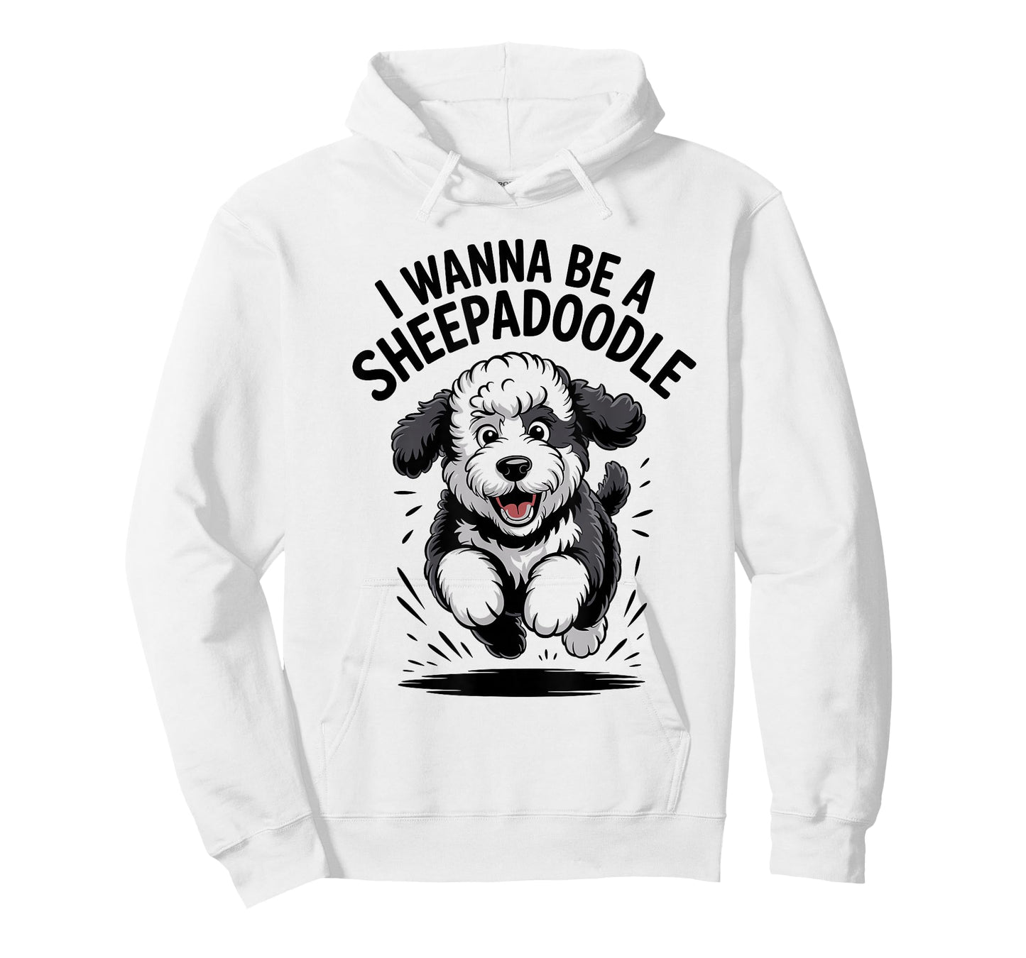 I Wanna Be A Sheepadoodle Funny Poodle Cross Mix Dog Breed T-Shirt
