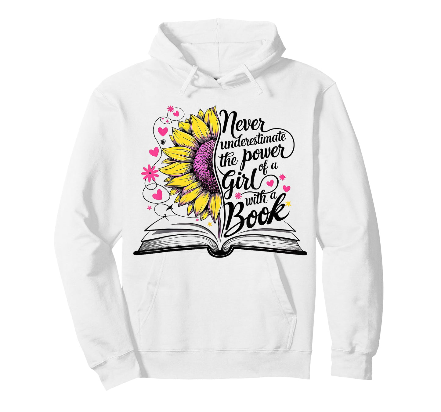 Never Underestimate The Power of A Girl With a Book T-Shirt