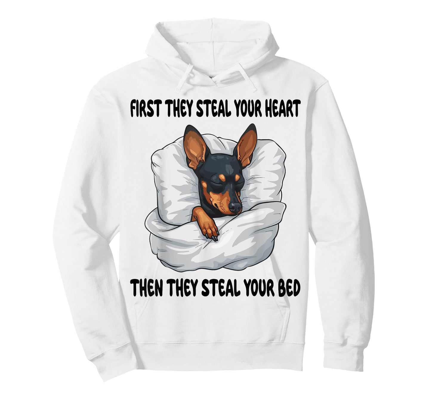 Miniature Pinscher Sleeping Pajamas Nightgown T-Shirt