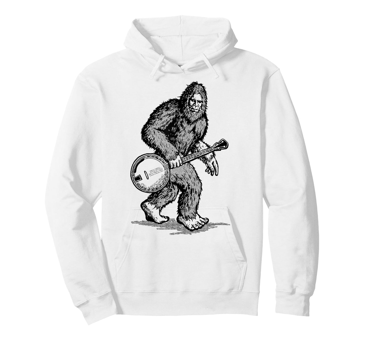Grassquatch! Vintage Bigfoot & Bluegrass Banjo Music T-Shirt