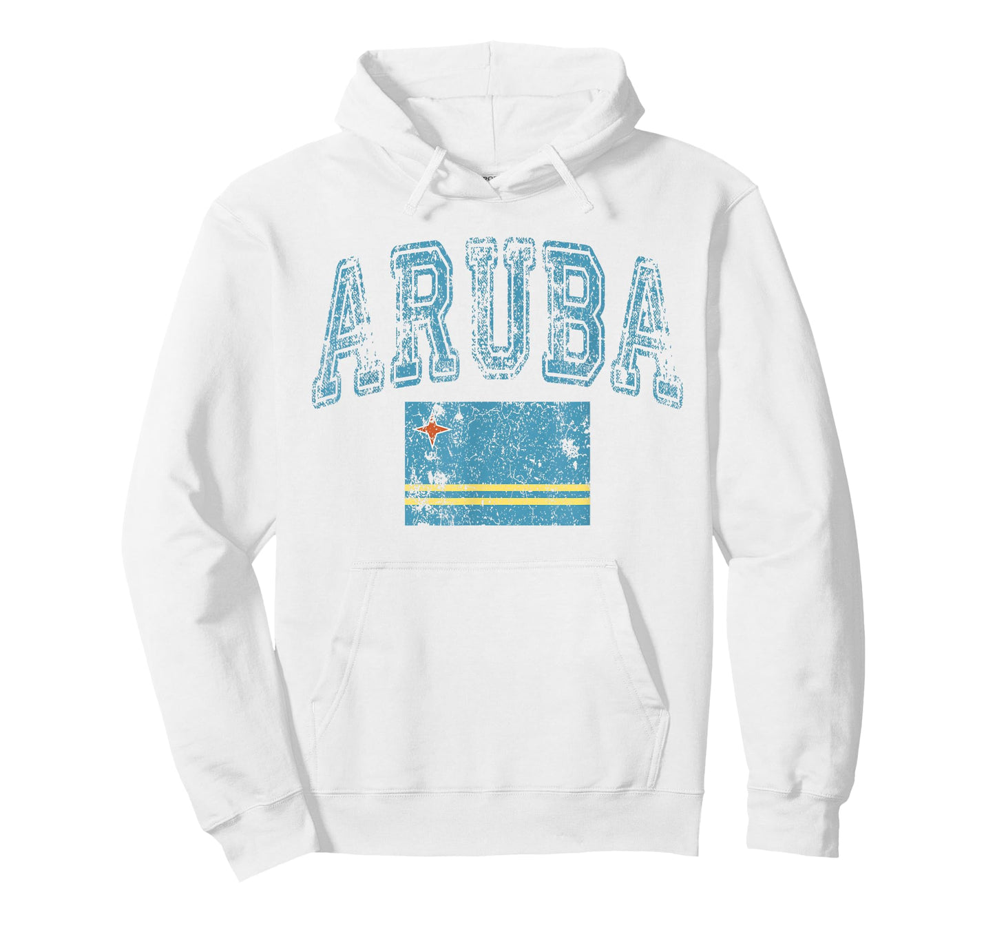 Vintage Retro Faded Aruba Flag Aruban Pride T-Shirt