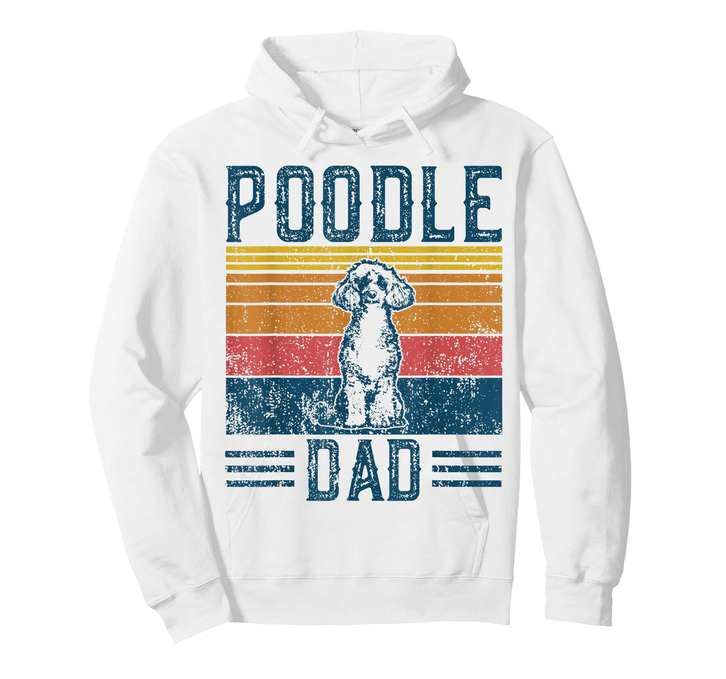 Dog Dad - Vintage Poodle Dad T-Shirt