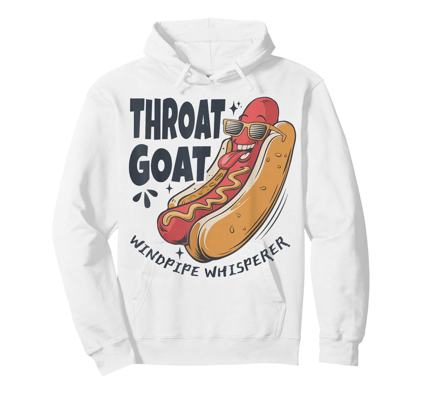 Throat Goat Windepipe Whisperer Funny Hotdog Adult Humorous T-Shirt