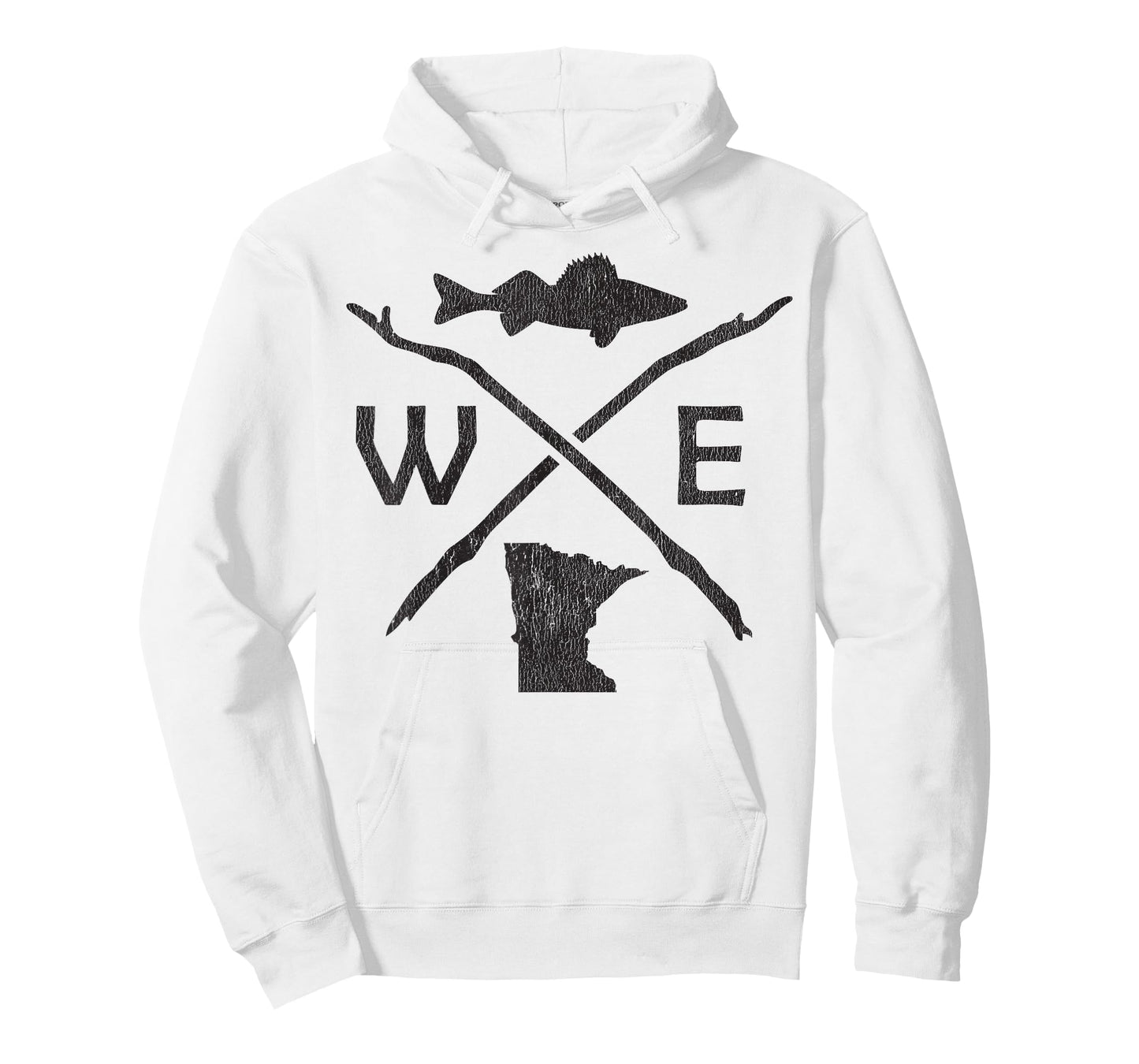 Walleye Fishing - Minnesota Walleye Fishing Compass T-Shirt