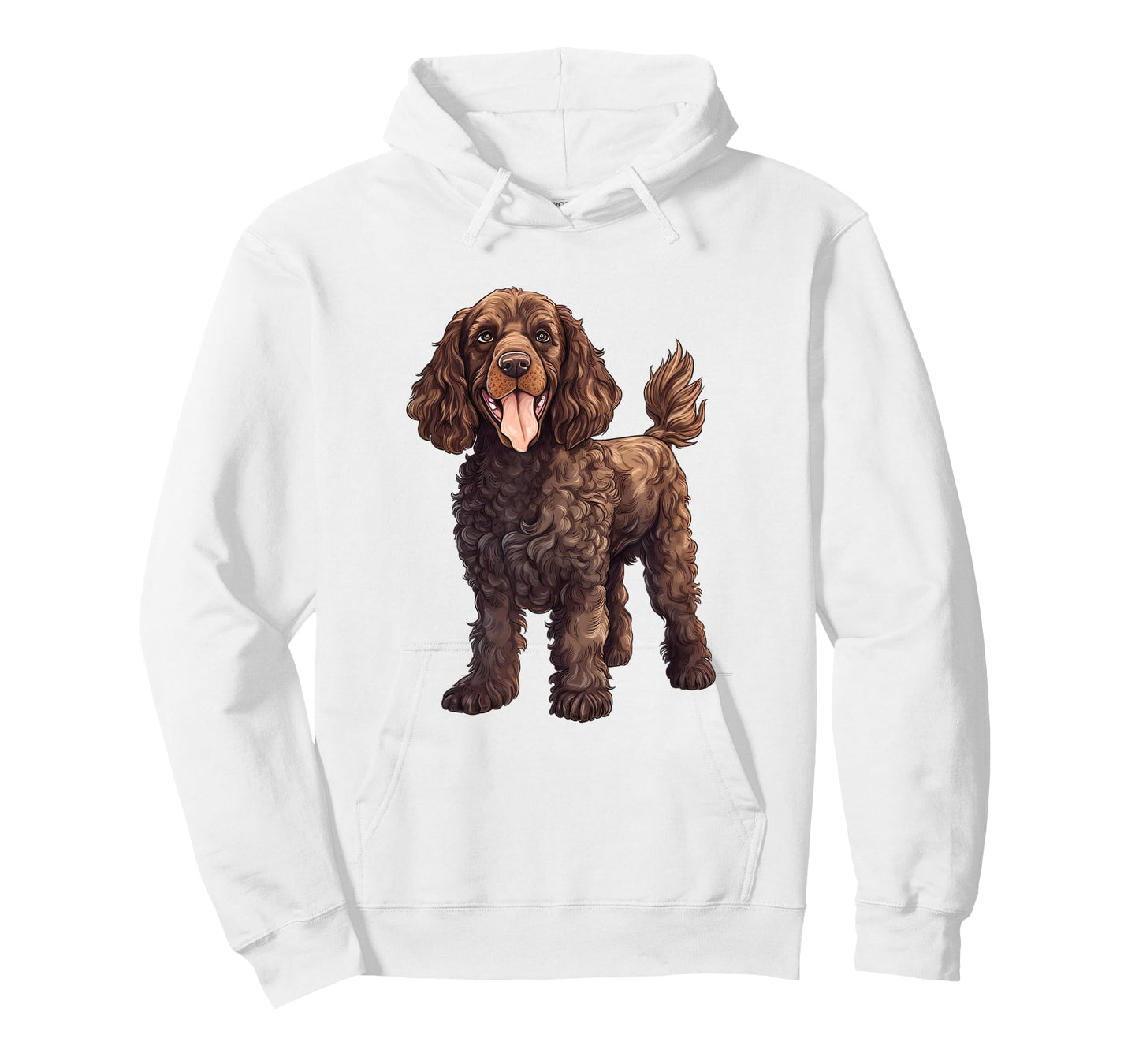 Adorable Brown Spaniel Illustration Design T-Shirt