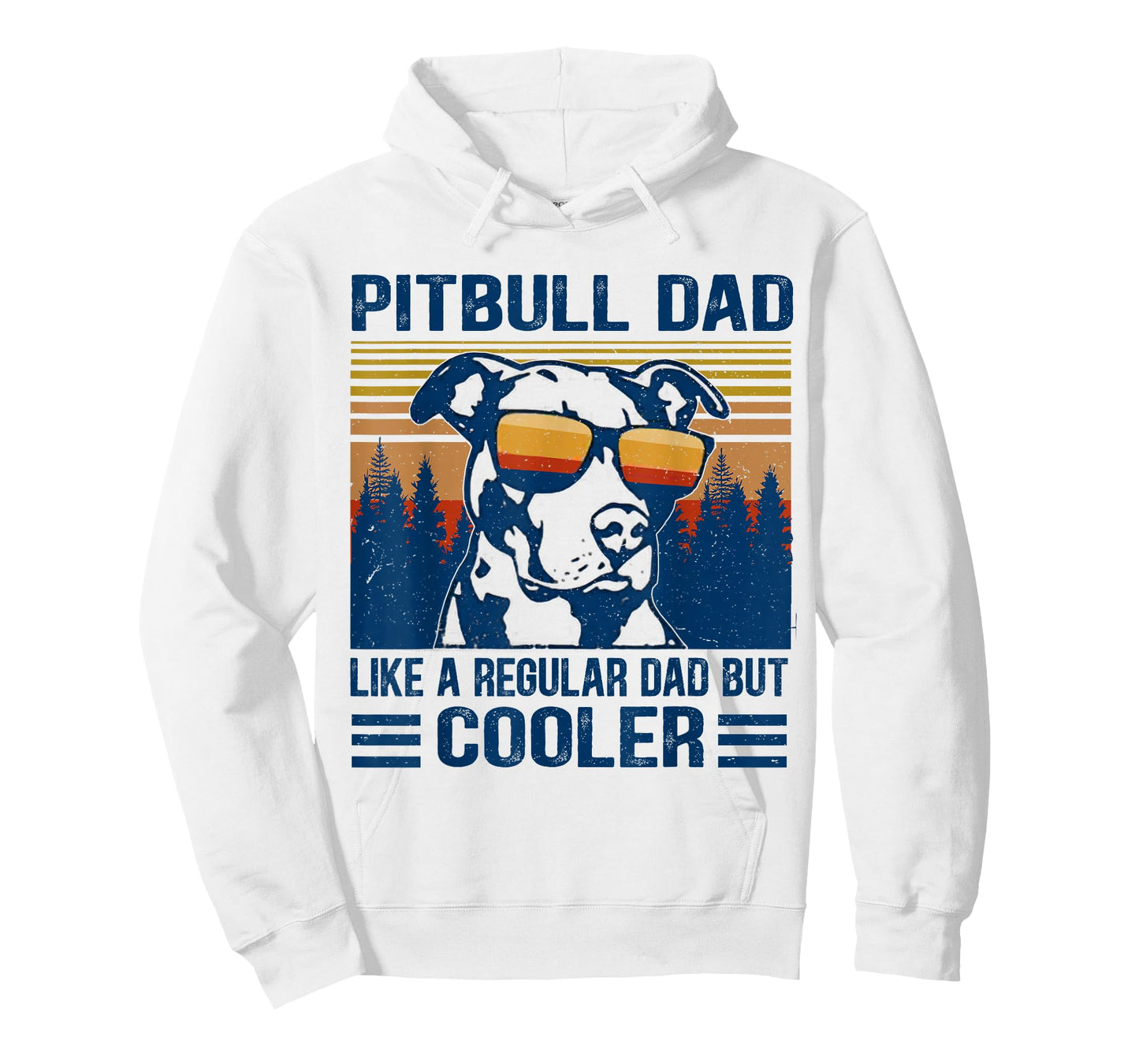 Vintage Pitbull Dad Like A Regular Dad But Cooler Funny Gift T-Shirt