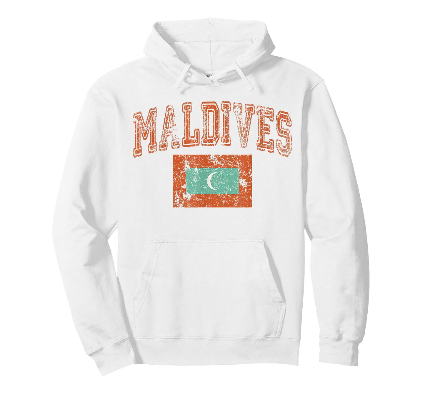 Vintage Retro Faded Maldives Flag T-Shirt