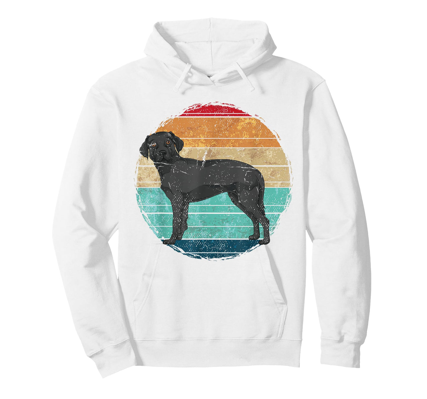 Retro Black Labrador T-Shirt