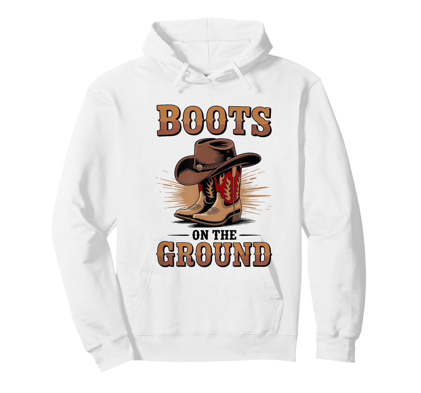 Boots On The Ground Cowboy Boots Western Country Style T-Shirt