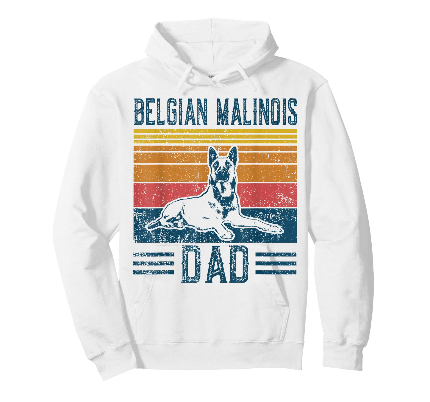 Dog | Belgian Shepherd Papa - Vintage Belgian Malinois Dad T-Shirt