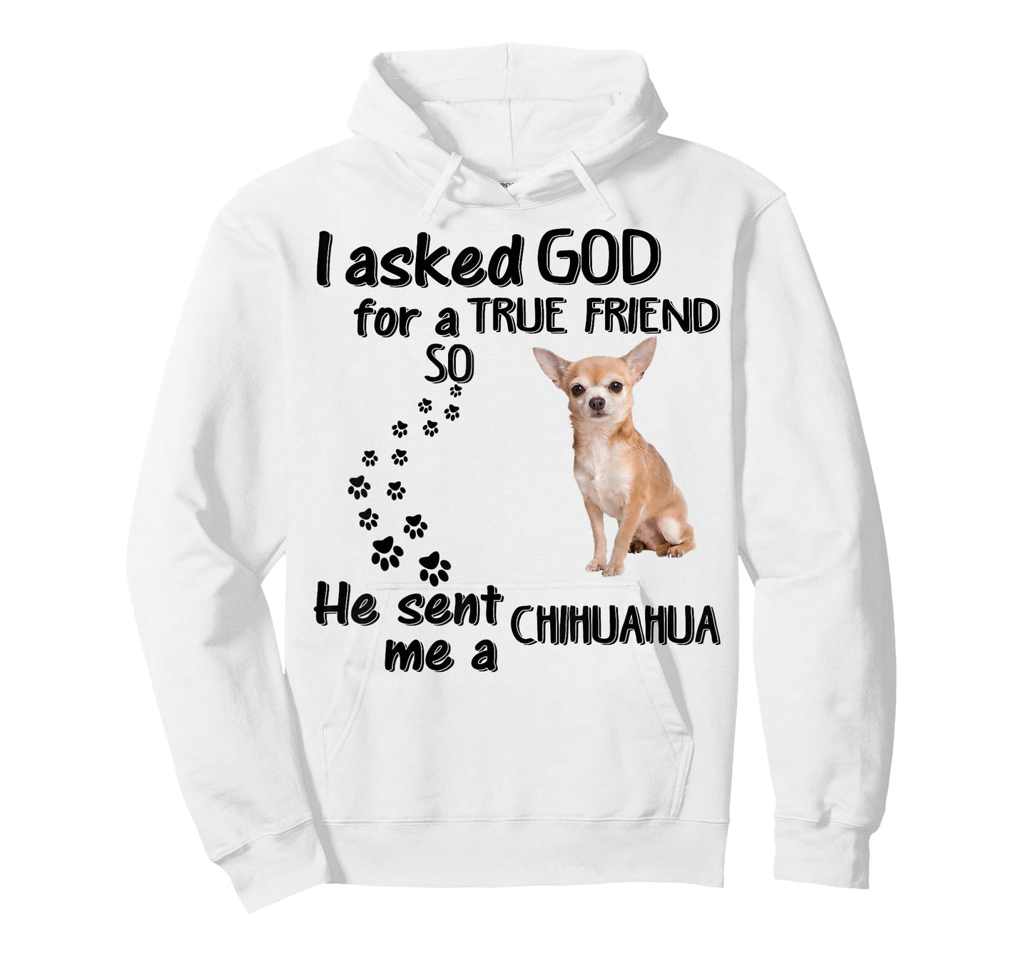 I Asked God for True Friend So He Sent Chihuahua T-Shirt