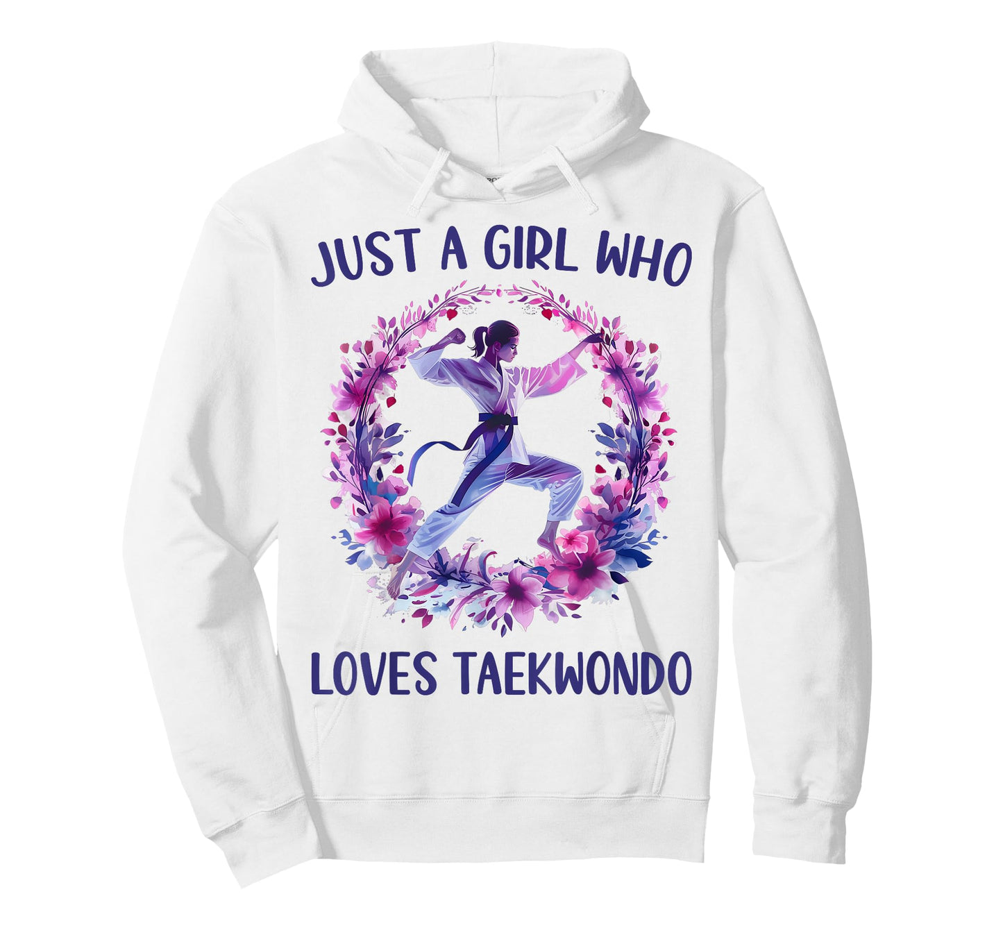 Just A Girl Who Loves Taekwondo Cute Taekwondo Lovers Gift T-Shirt