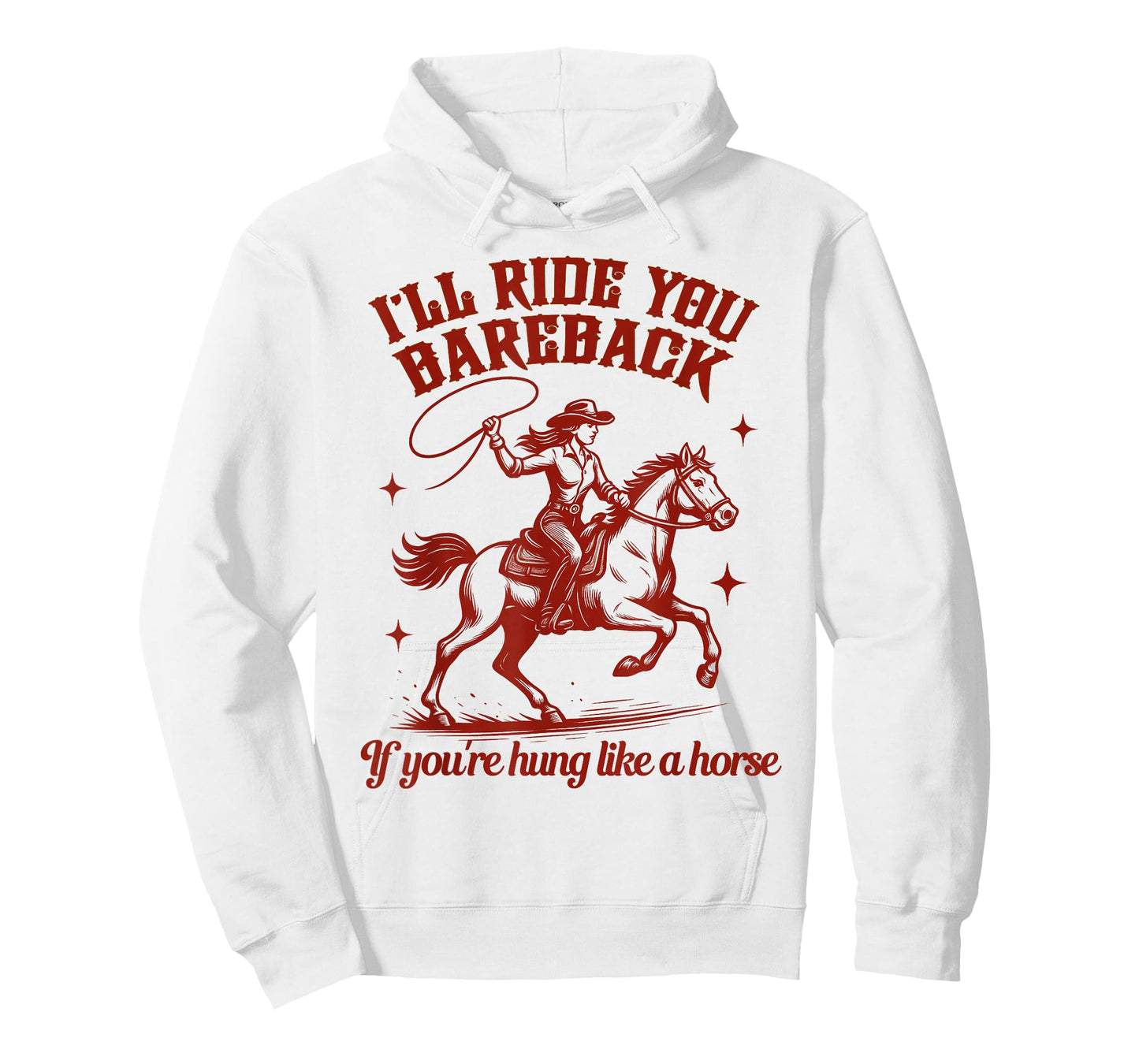 Cowgirls Western Wild West Equestrian I'll Ride You Bareback T-Shirt