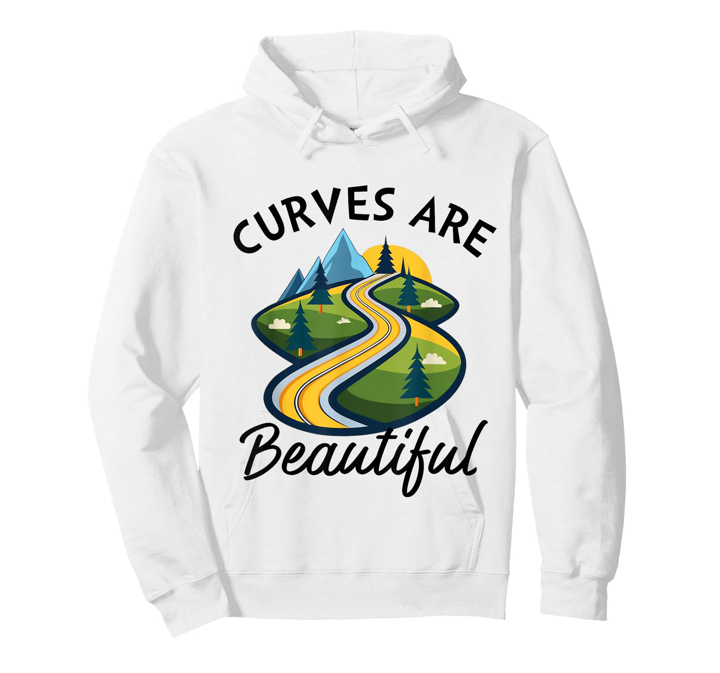 Curves are Beautiful Road Trip Outdoors Summer Girls Weekend T-Shirt