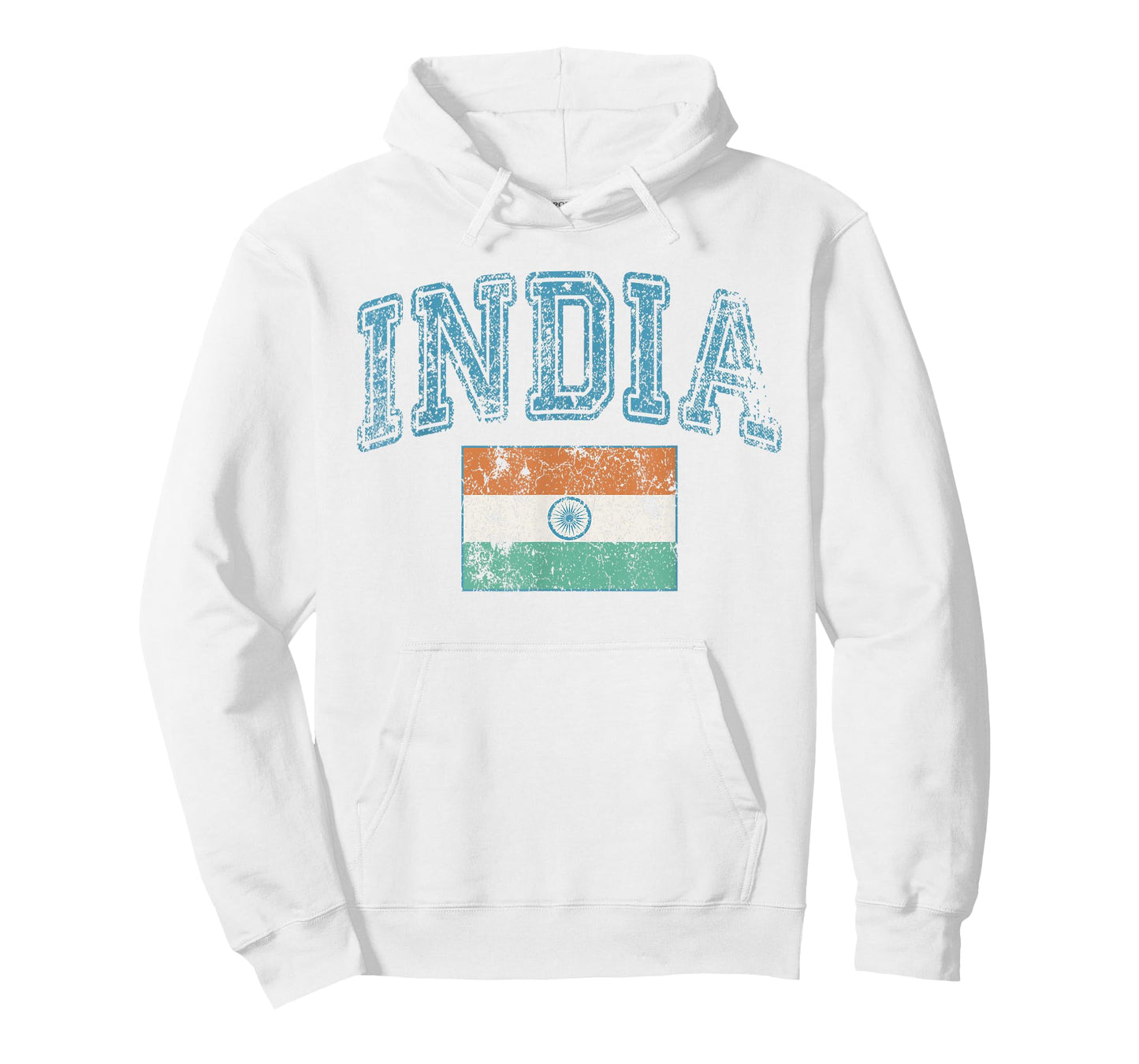 Vintage Retro Faded India Flag Indian Pride T-Shirt