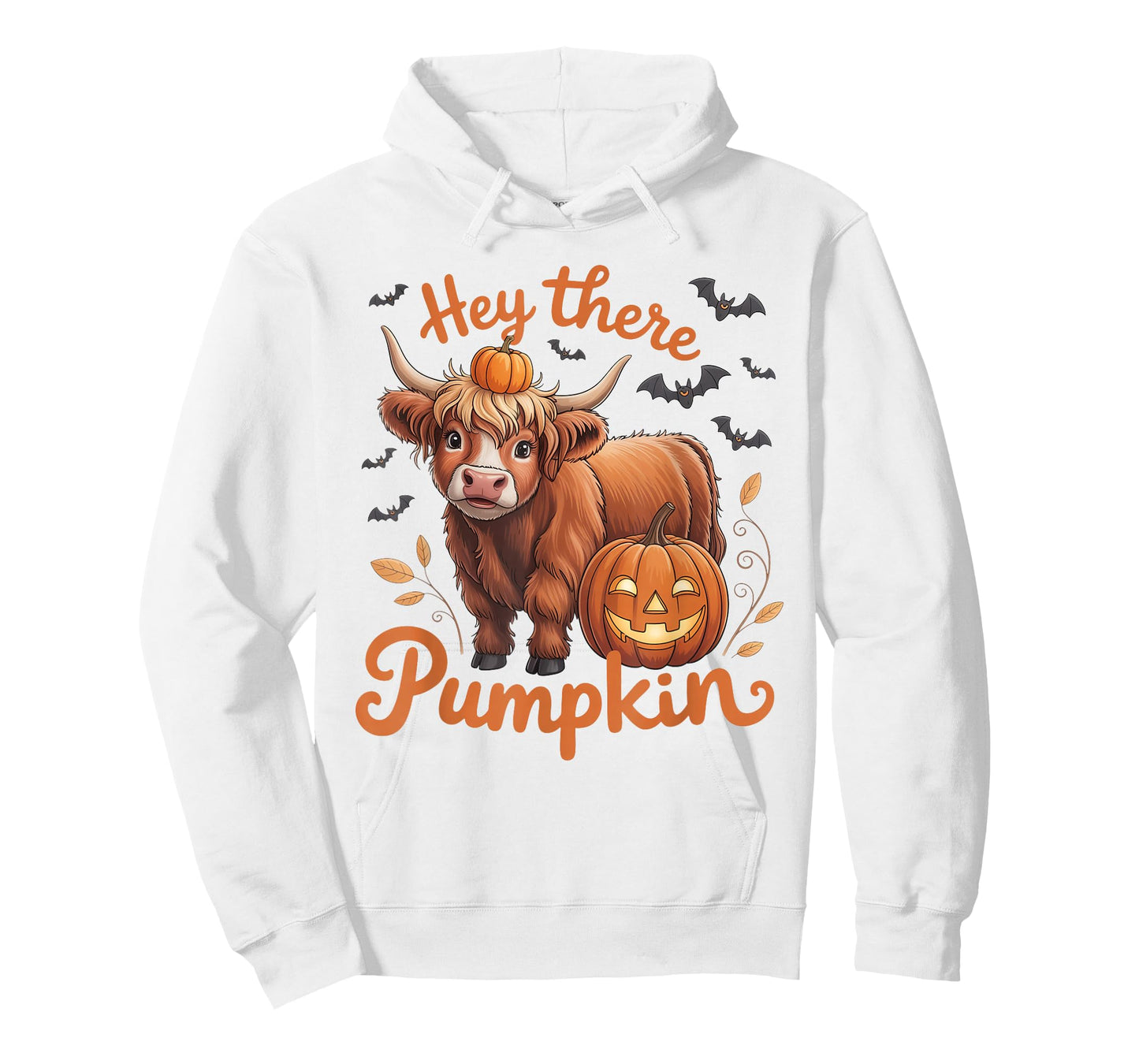 Hey There Pumpkin Halloween Highland Cow Lover Cow Farm T-Shirt
