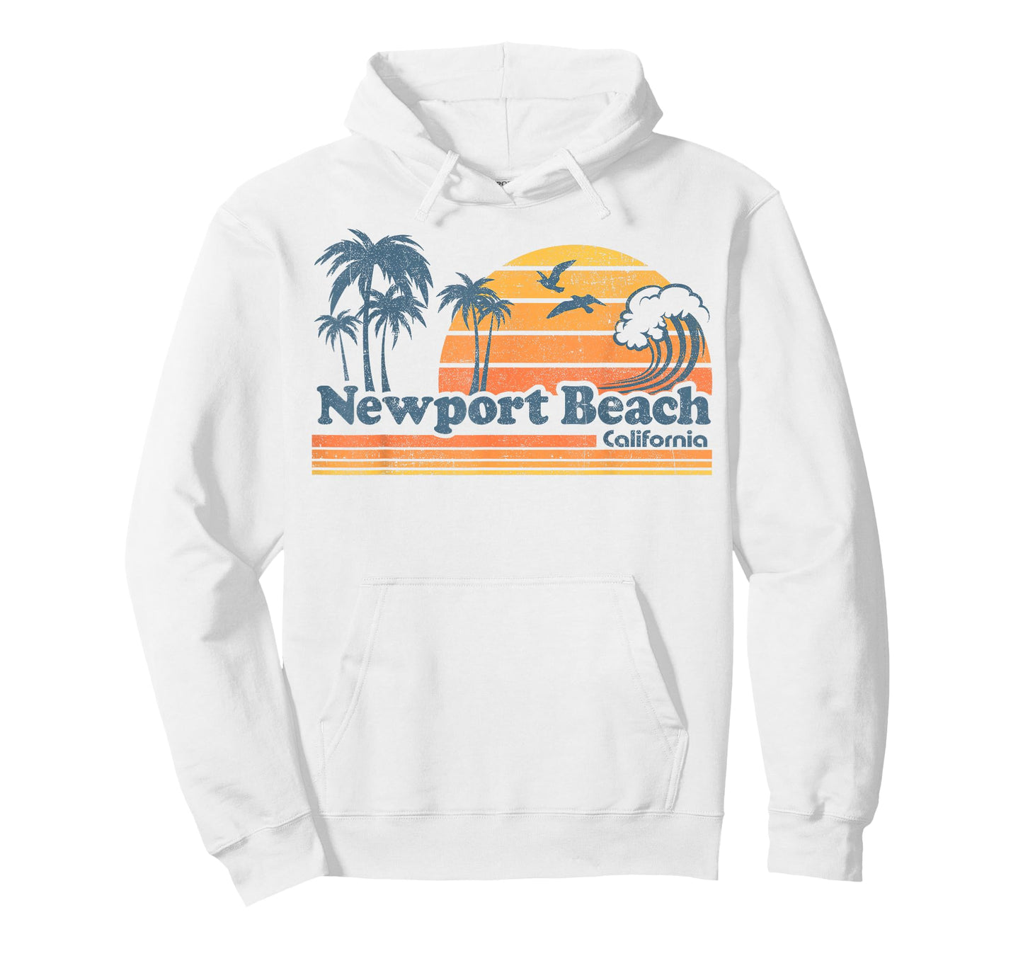 Newport Beach California Vacation Cute Vintage Cali Retro T-Shirt