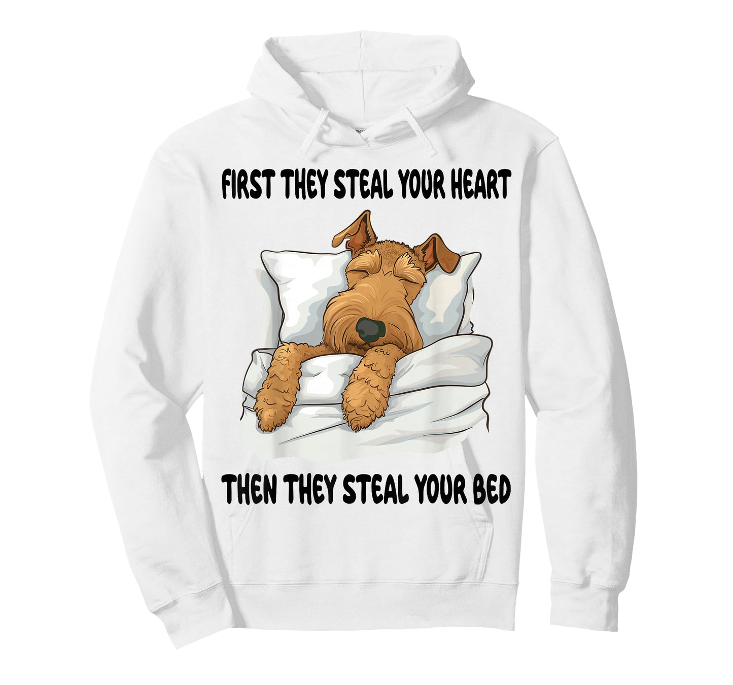 Airedale Terrier Sleeping Pajamas Nightgown T-Shirt
