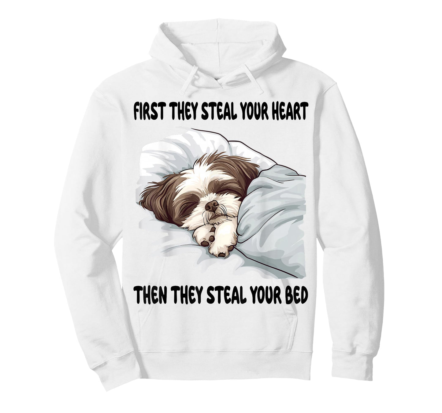 Shih Tzu Sleeping Pajamas Nightgown T-Shirt