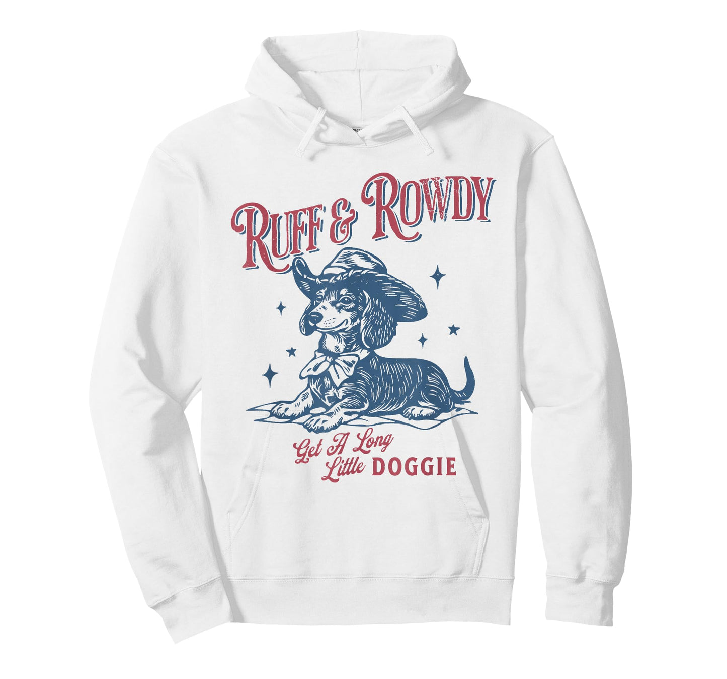 Ruff & Rowdy Get a Long Little Doggie Cowboy Dachshund T-Shirt