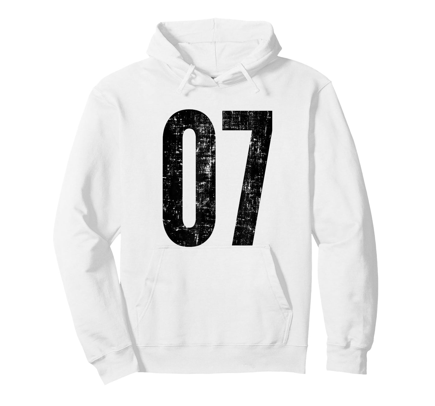 Number 07 Distressed Vintage Sport Team Practice Training T-Shirt
