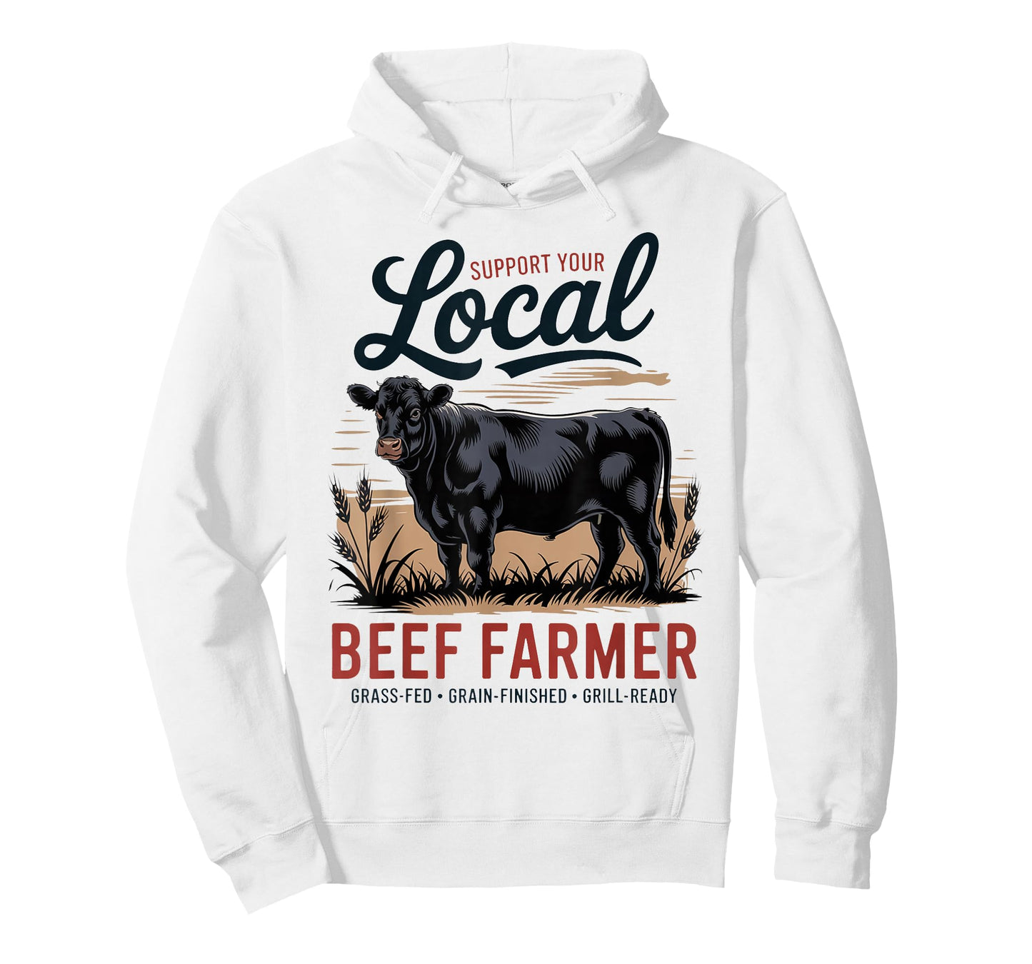 Support Your Local Beef Farmer - Retro Beef Rancher T-Shirt