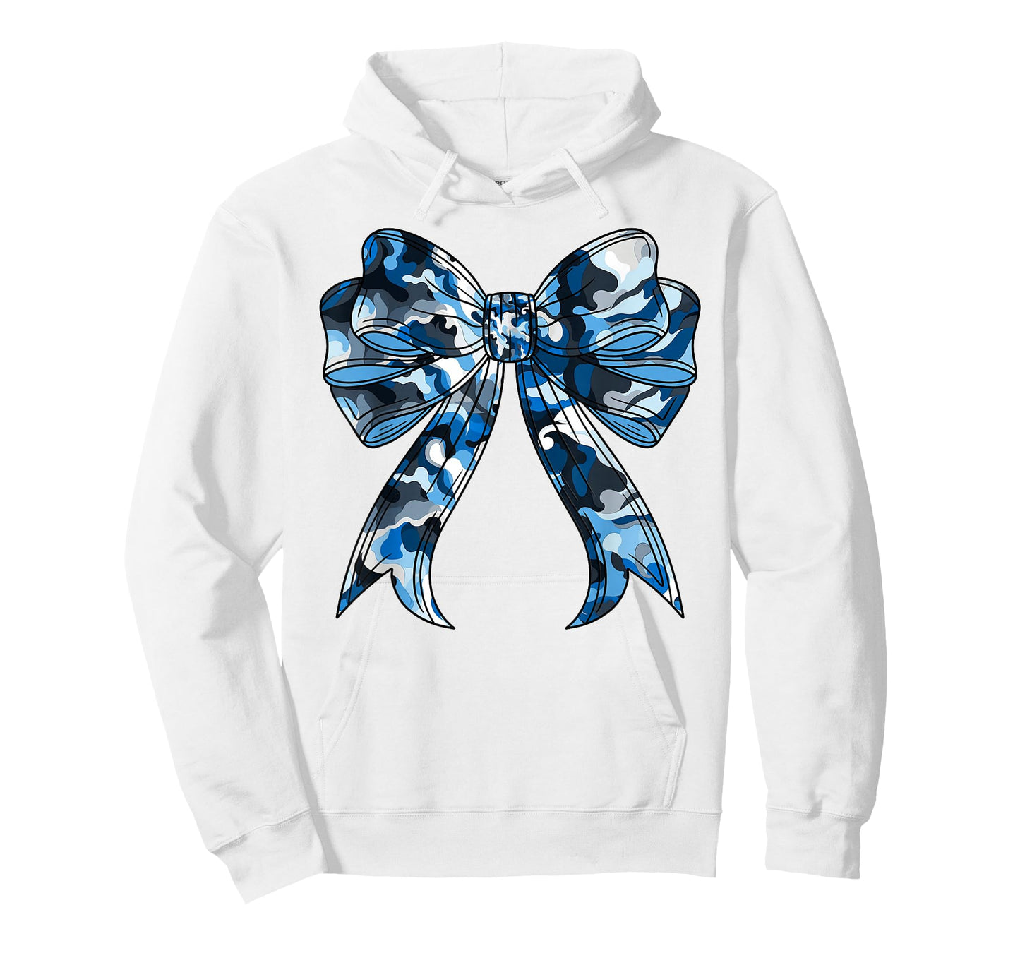 Blue Camouflage Camo Coquette Bow Hunting for Women Girls T-Shirt