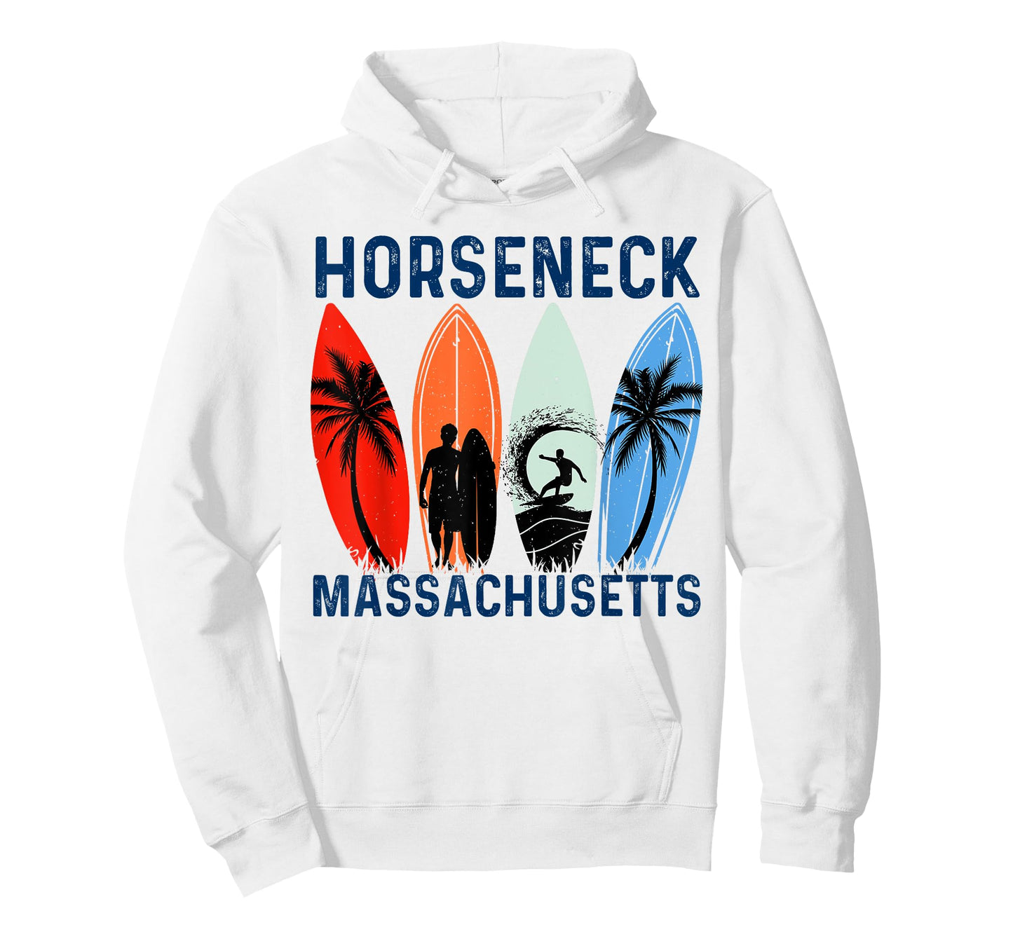 Retro Massachusetts Horseneck Surfing Beach T-Shirt