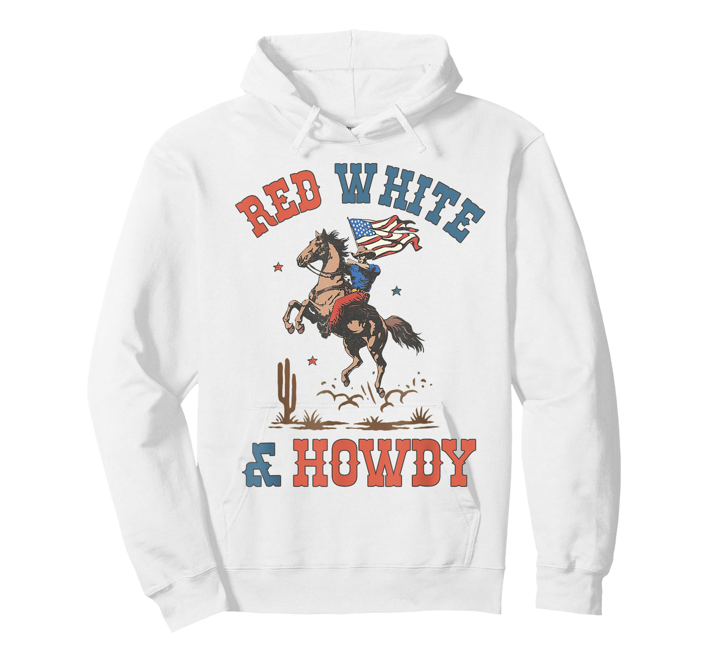 Howdy Western Country USA Flag 4th Of July Independence Day T-Shirt