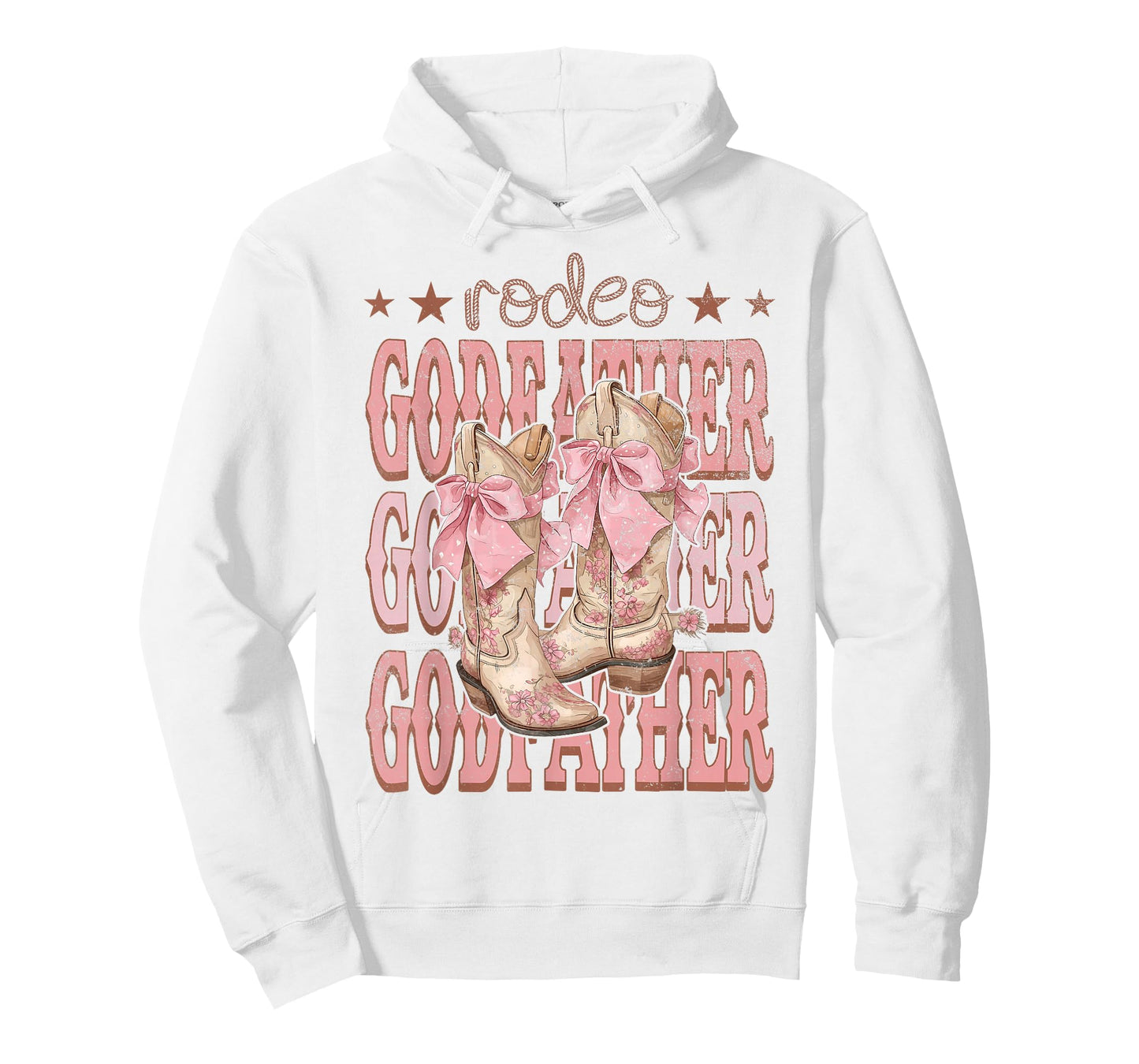 Rodeo GodFather Pink Boots Coquette Cow-Girl Birthday Party T-Shirt
