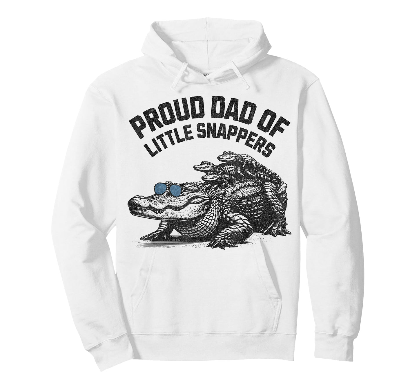 Proud Dad Of Little Snappers -Funny Daddy Alligator T-Shirt