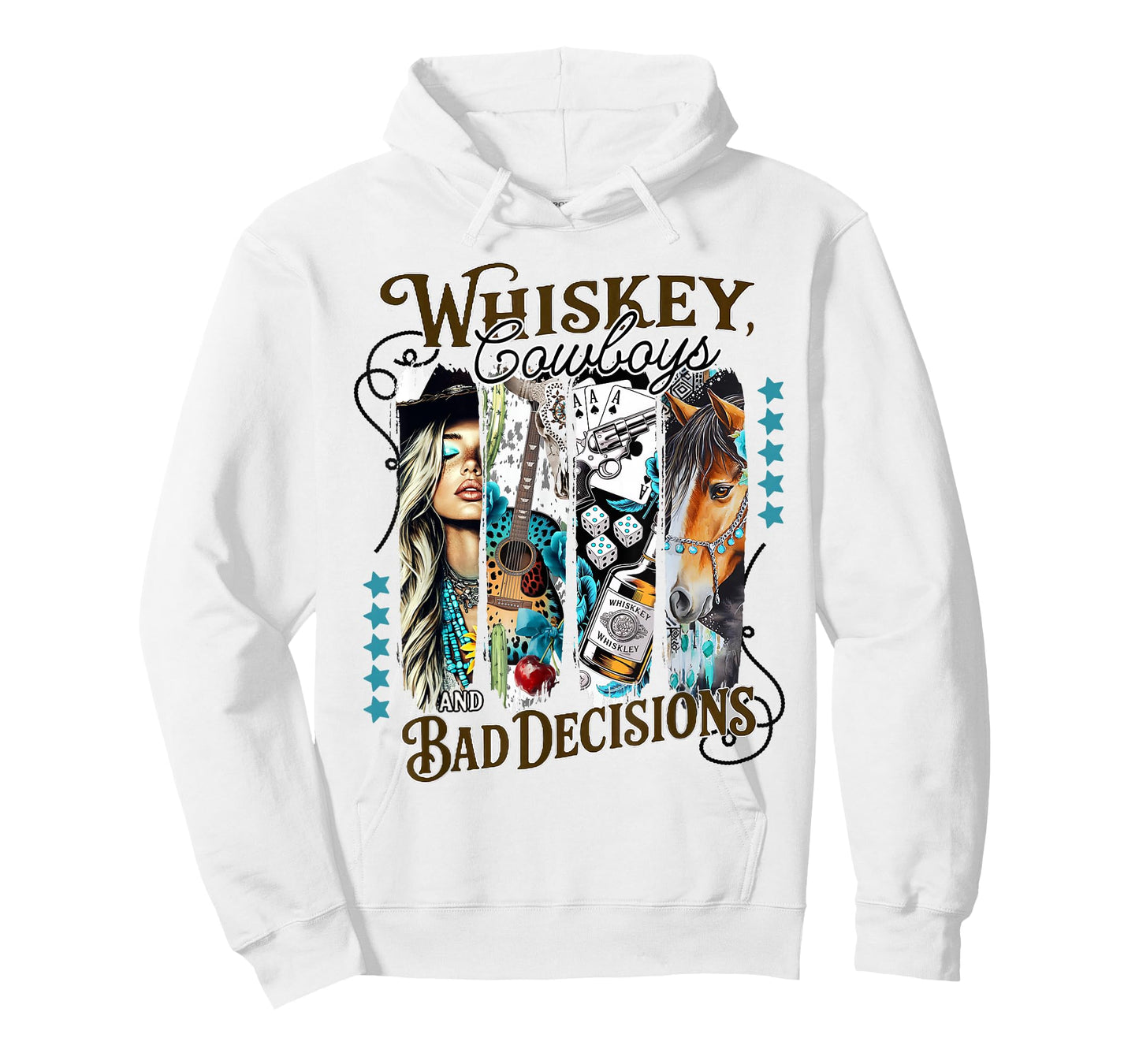Brushstroke Western Country Music Cowgirl T-Shirt