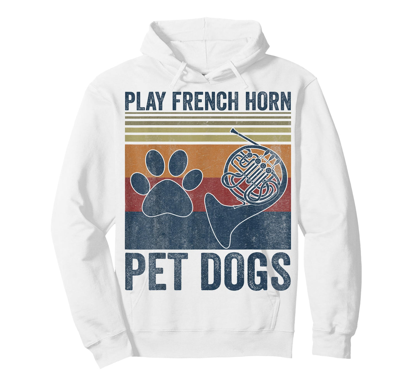 Dog Lover and French Horn Player - Pet Dogs Play French Horn T-Shirt