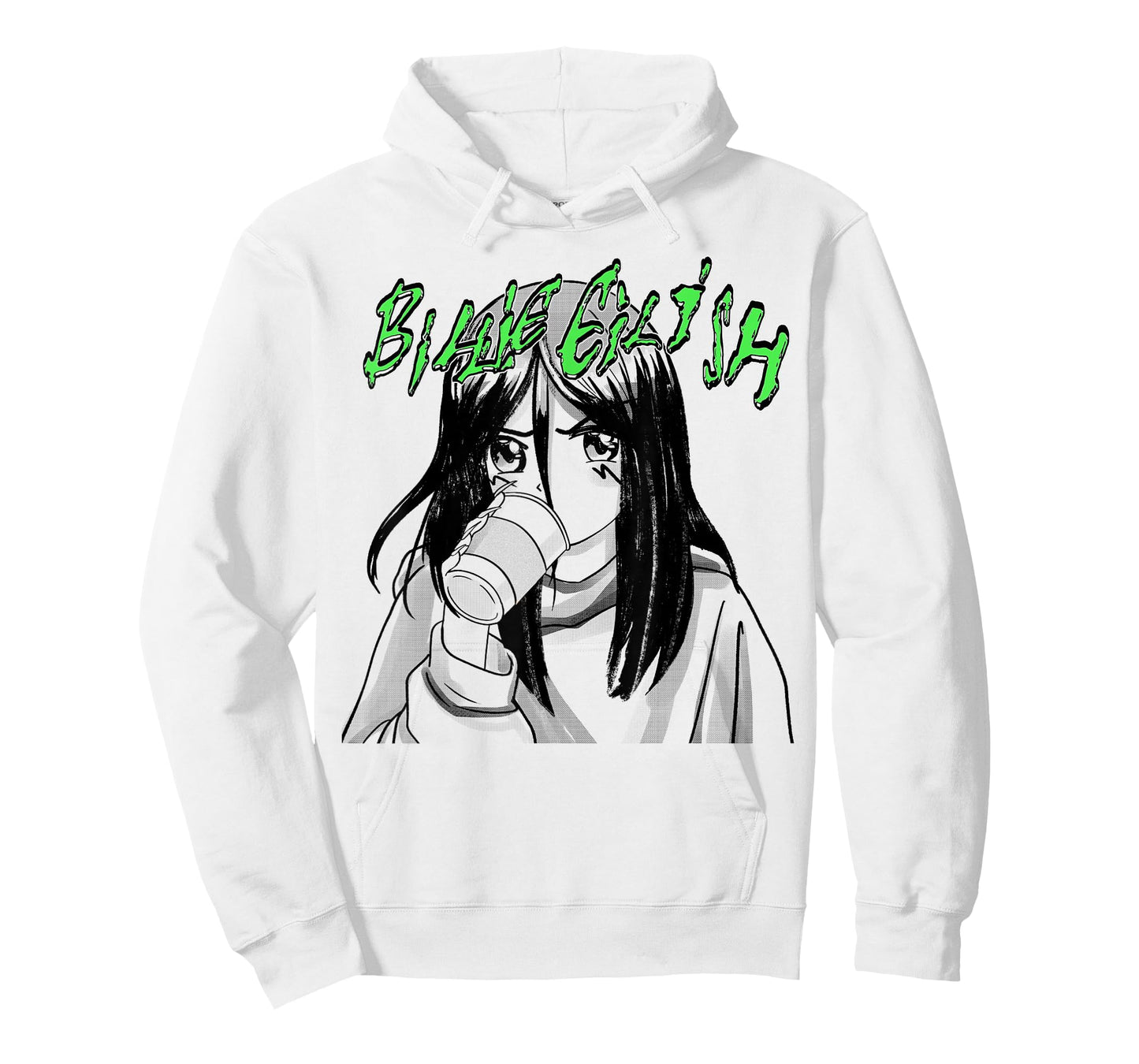 Official Billie Eilish Coffee Animated T-Shirt Small