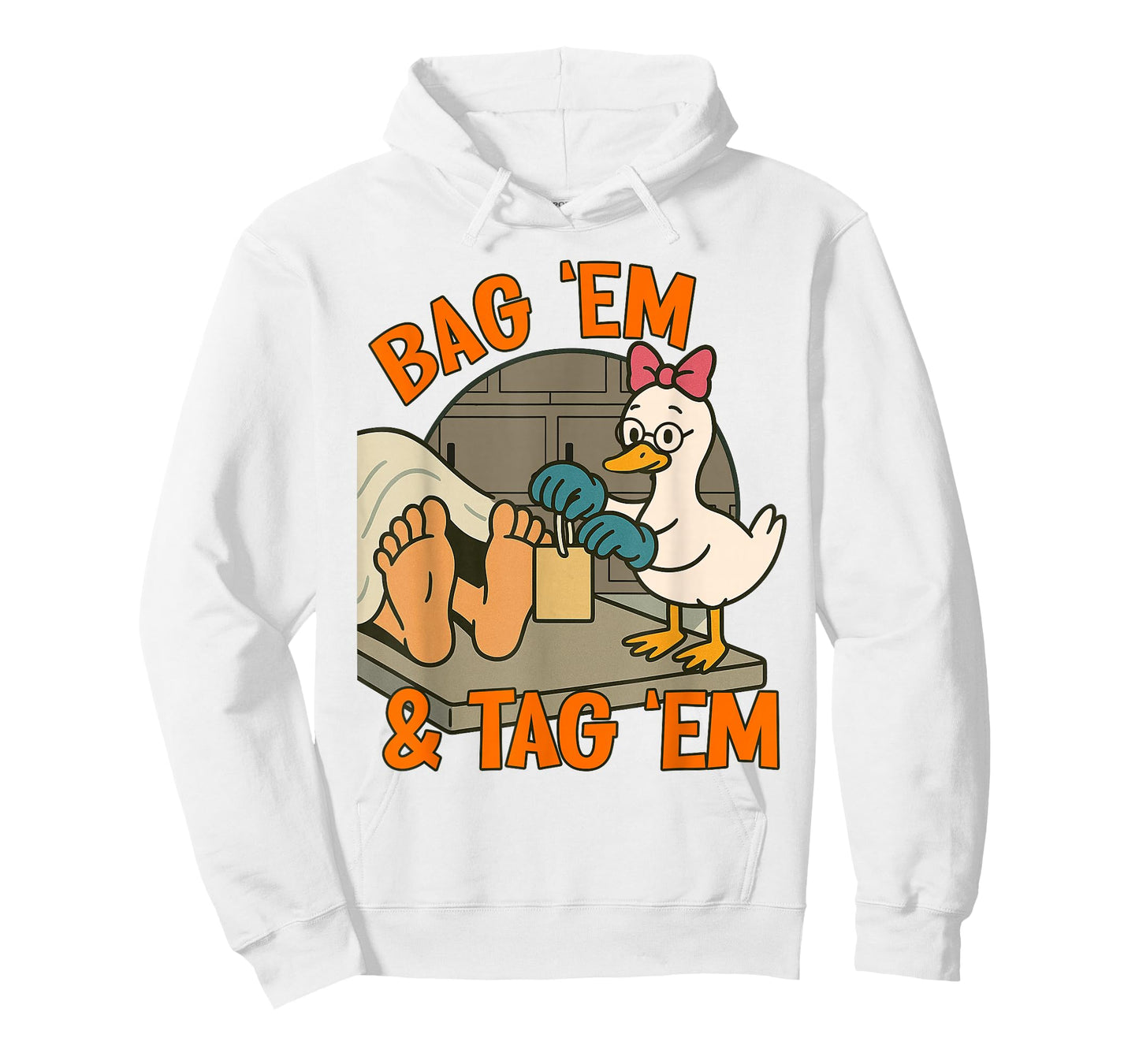 Funeral Director Mortician Silly Goose Bag 'em & Tag 'em T-Shirt
