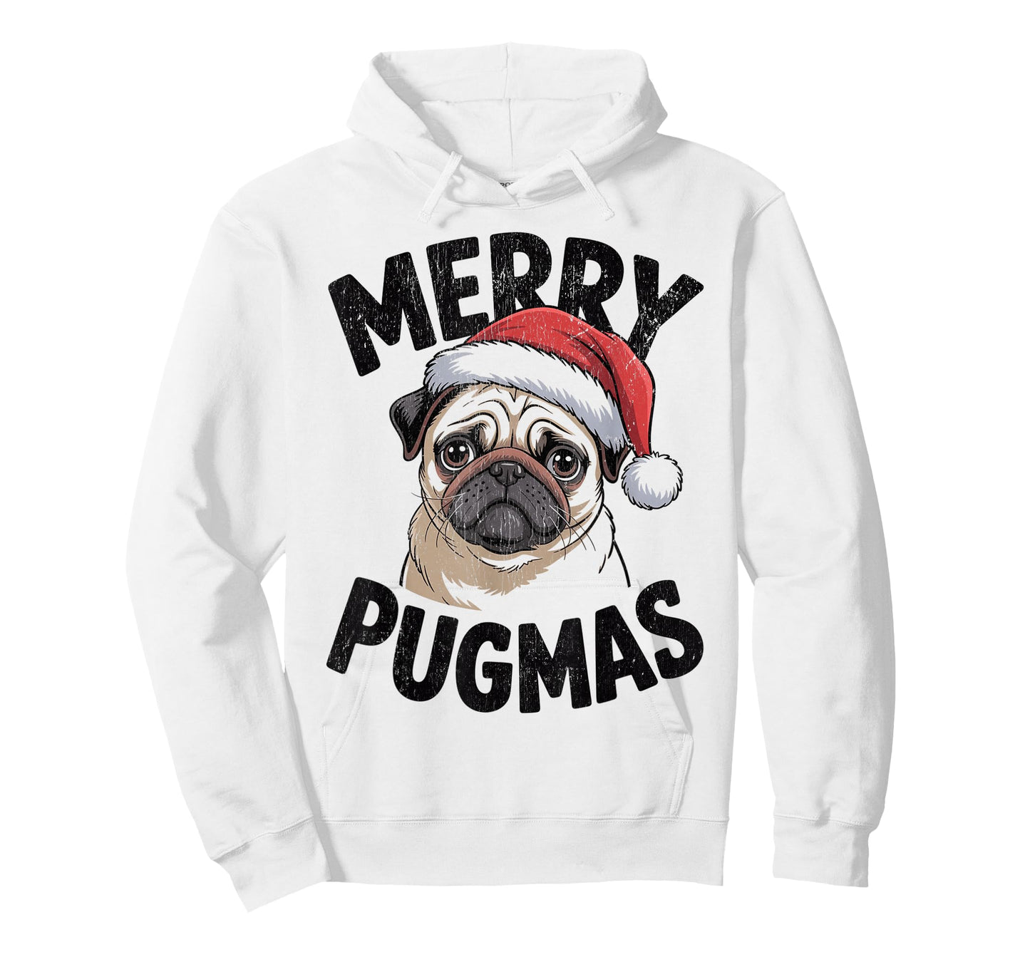 Merry Pugmas Christmas Dog Santa Pug Xmas T-Shirt