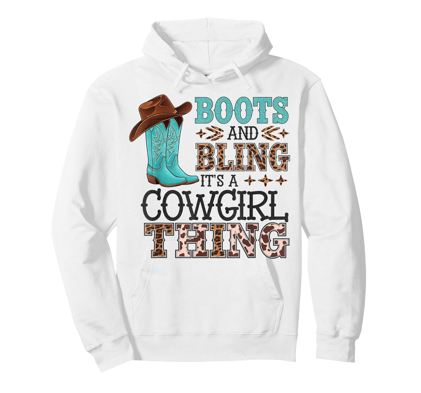 Boots and Bling its a Cowgirl Thing Rodeo Love Country Girls T-Shirt