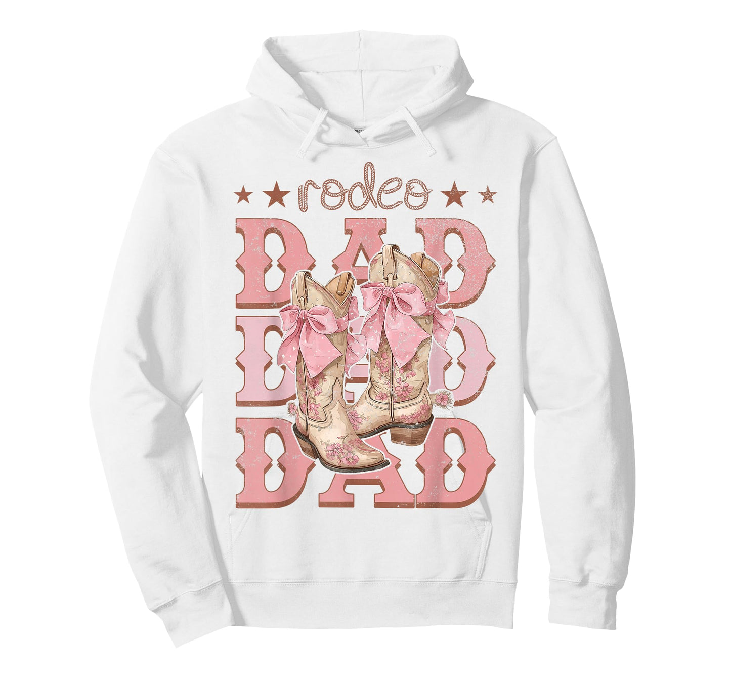 Rodeo Dad Pink Boots Coquette Cow-Girl Birthday Party T-Shirt