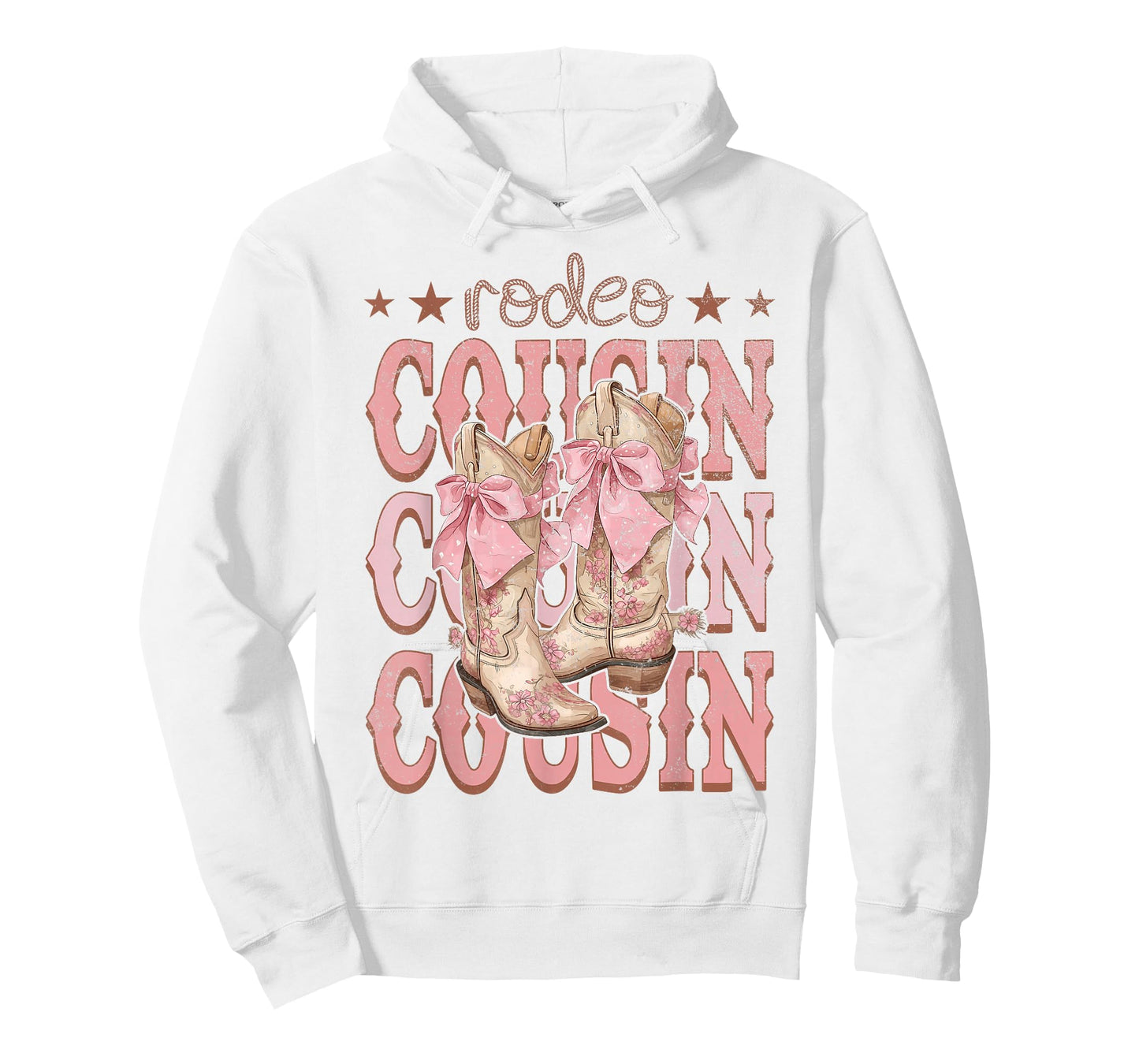 Rodeo Cousin Pink Boots Coquette Cow-Girl Birthday Party T-Shirt