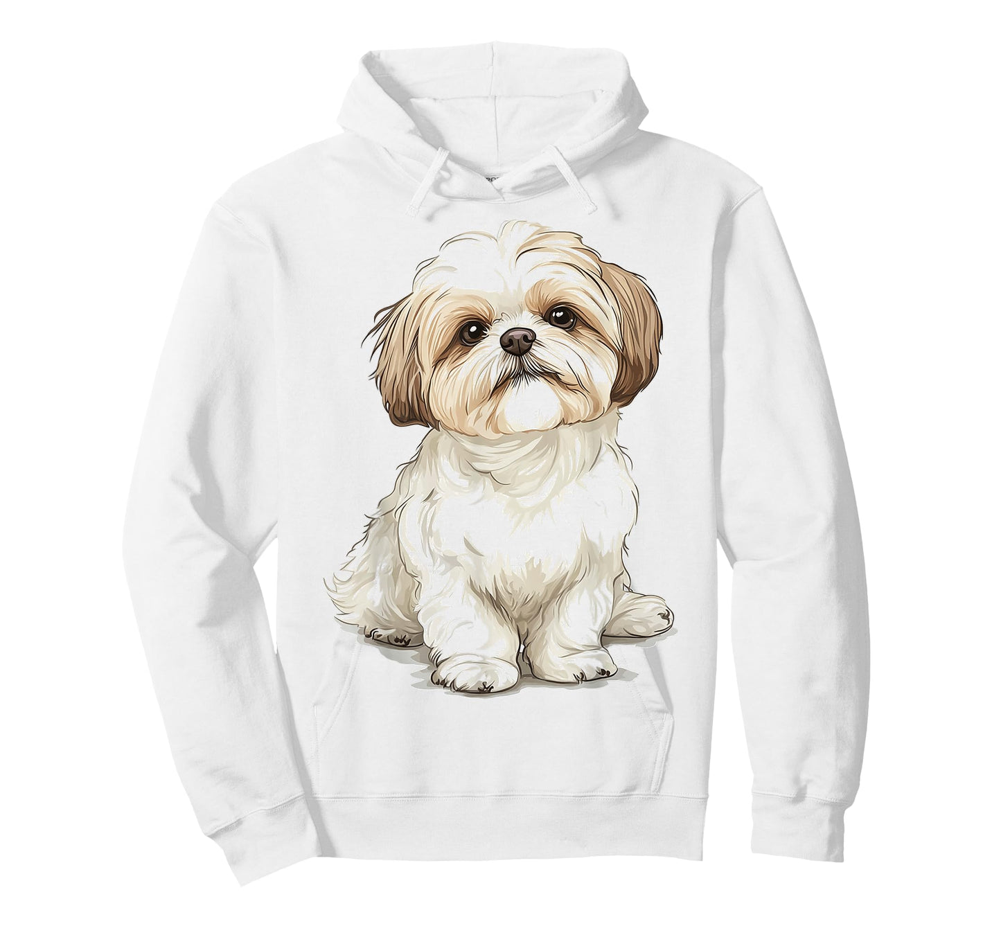 Shih Tzu Dog Motif Pet Artwork Shih Tzu T-Shirt