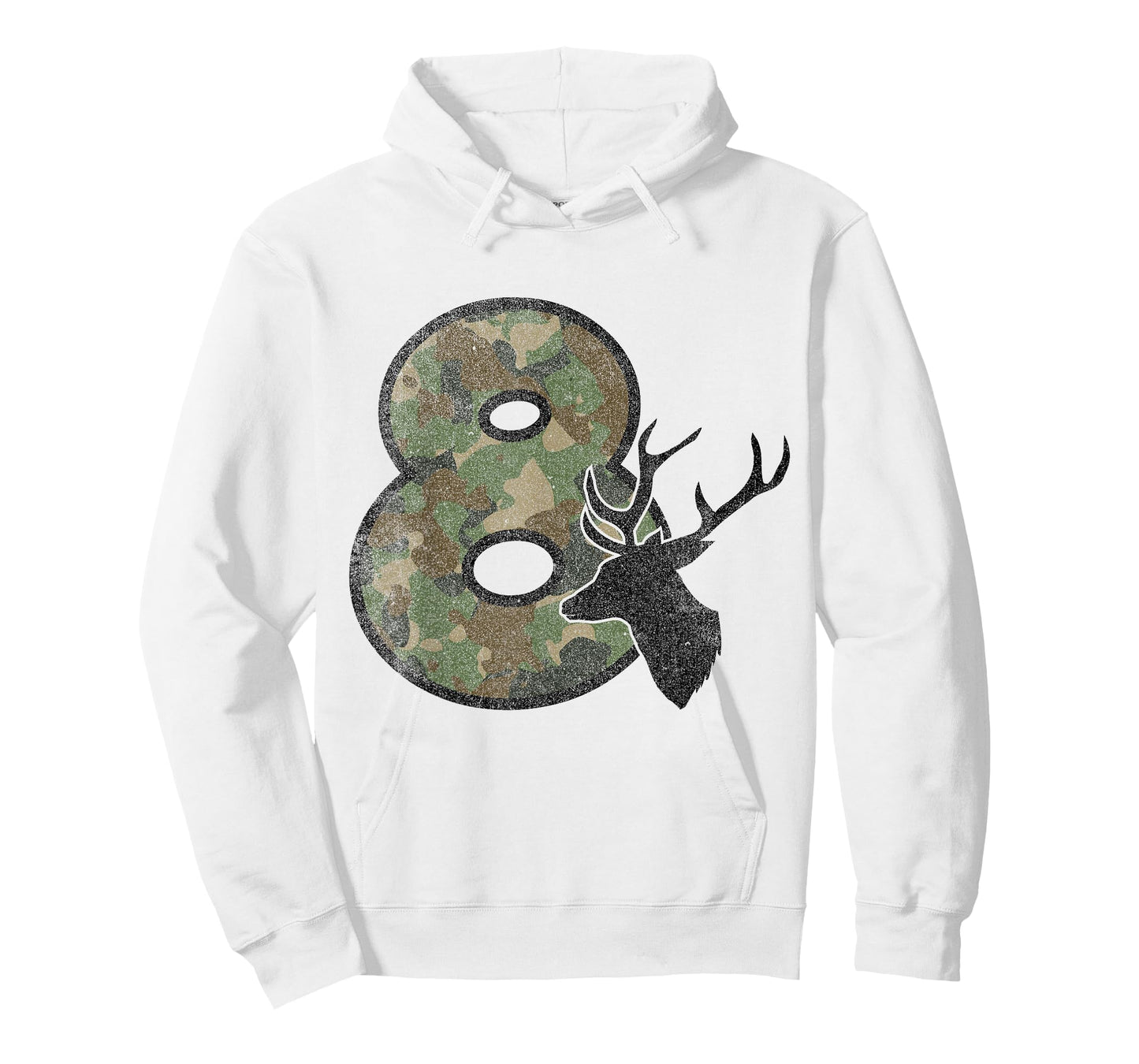 Country Boys Camo 8 Eight Year Old Birthday Deer Hunter T-Shirt