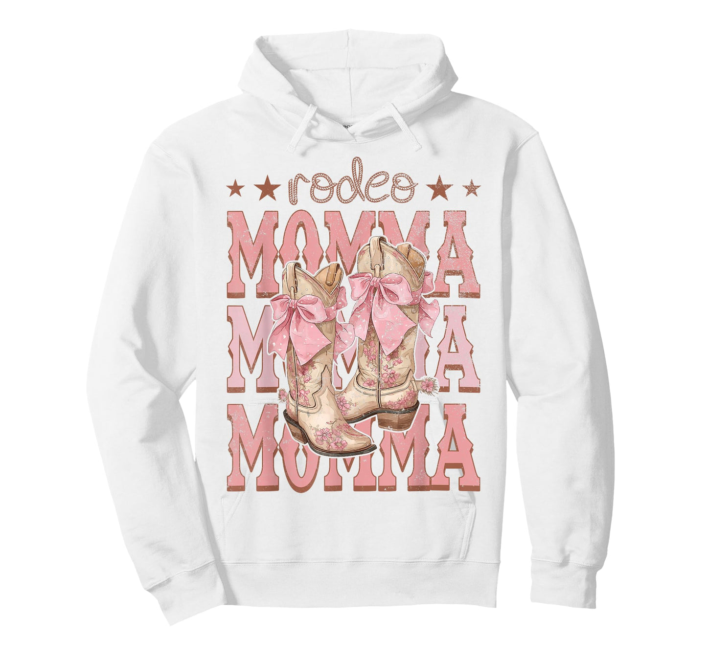 Rodeo Momma Pink Boots Coquette Cow-Girl Birthday Party T-Shirt
