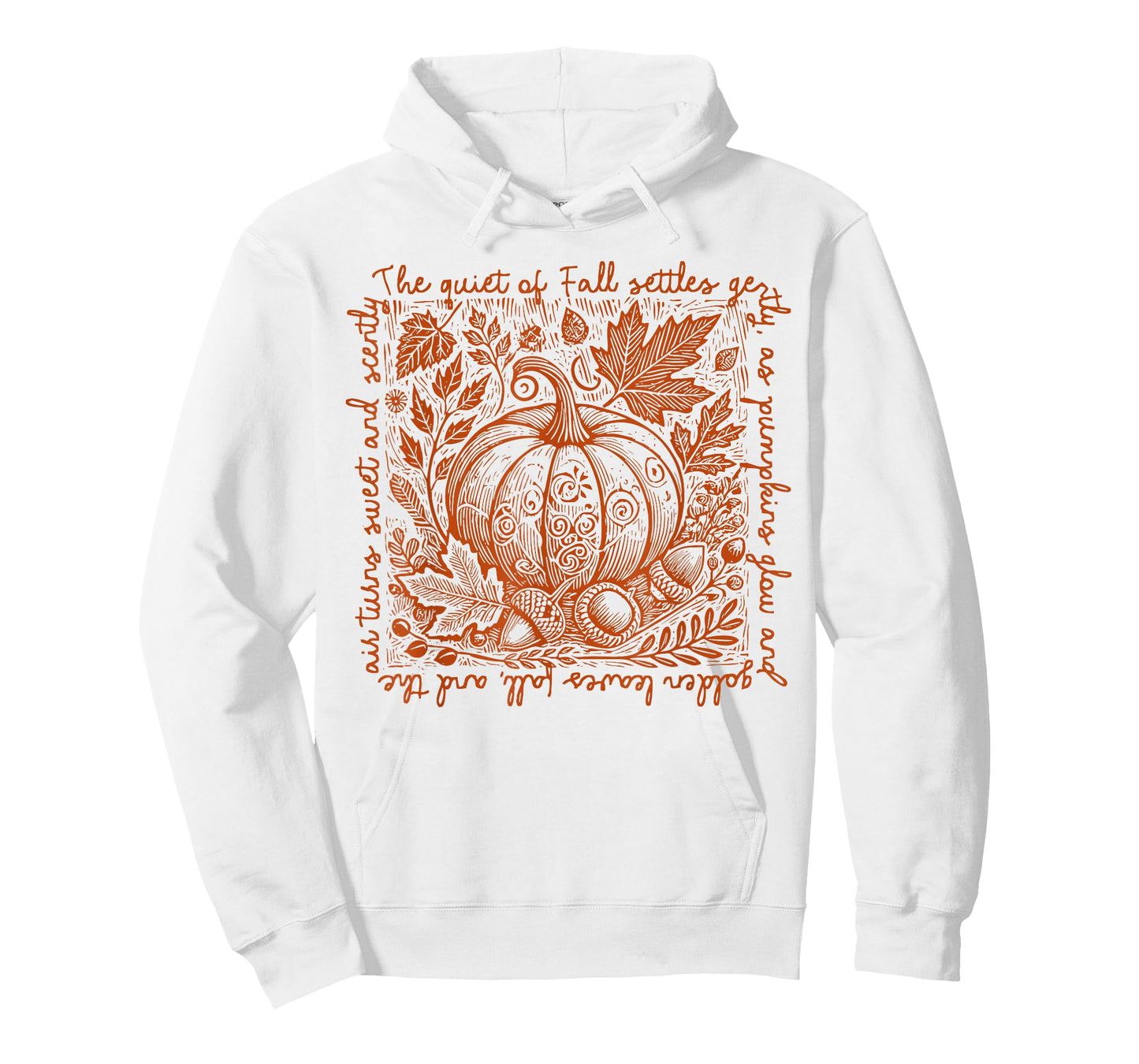 Wildflower Pumpkin Season Autumn Fall Leaves Thanksgiving T-Shirt