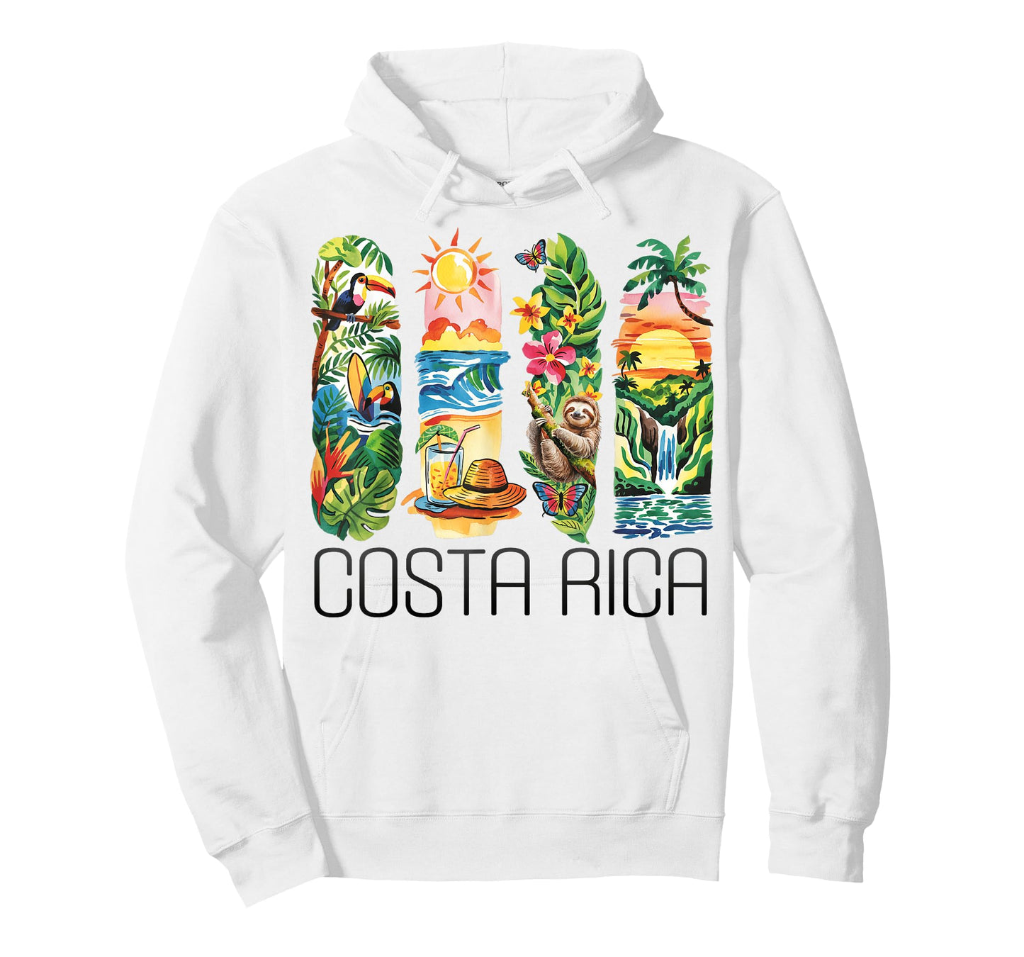 Costa Rica, Tropical Travel, Vacation, Toucan, Sloth T-Shirt