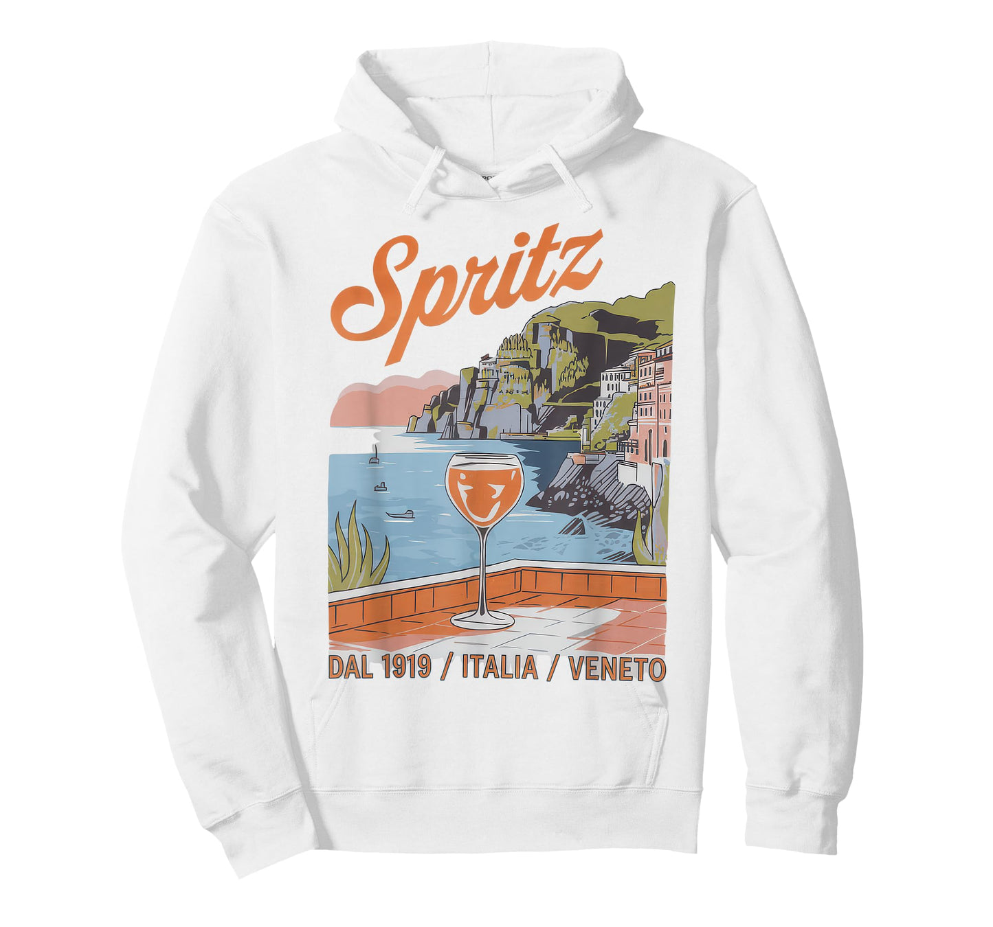 Spritz Veneto Tshirt Italia Vintage Orange Wine Cocktail T-Shirt
