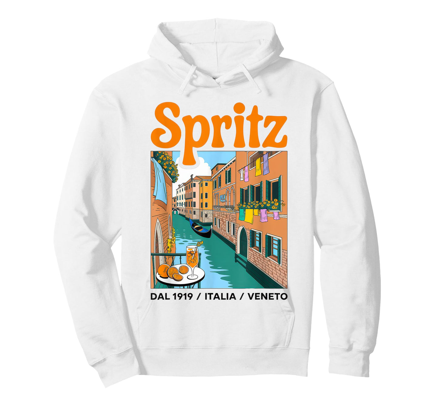 Spritz Veneto Tshirt Italia Vintage Orange Wine Cocktail T-Shirt