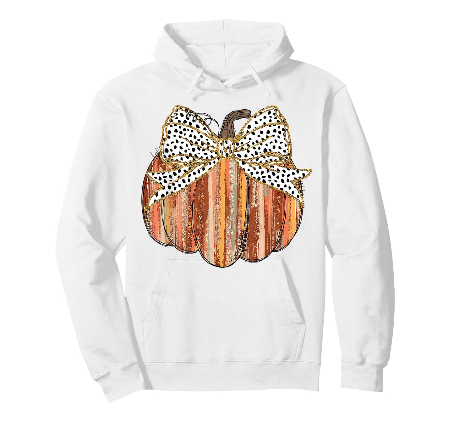 Coquette Bow Pumpkin Season Autumn Fall Leaves Thanksgiving T-Shirt